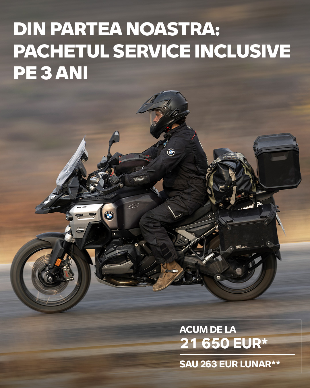BMW Motorrad Romania Facebook ad from May 13, 2026