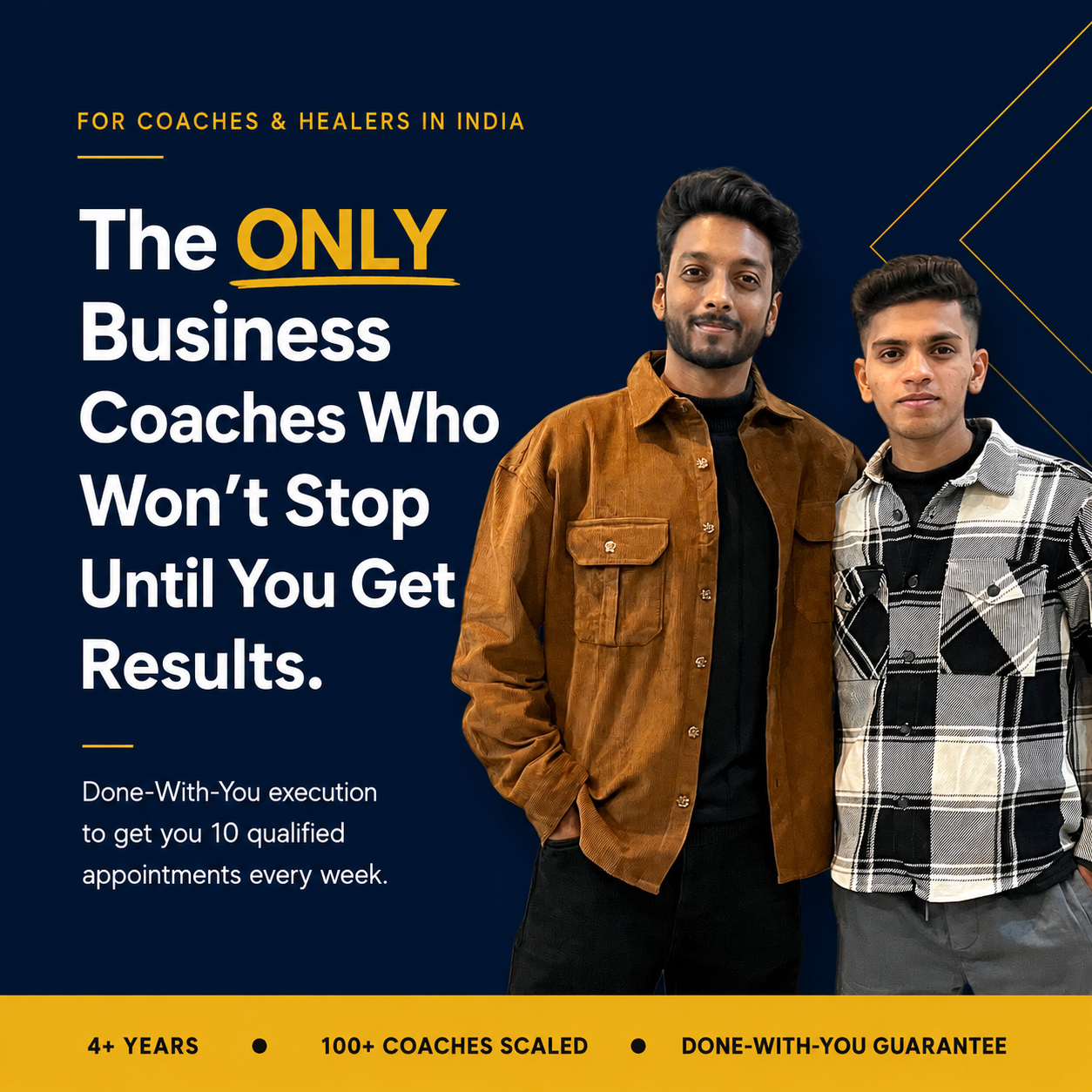 Coach Sharvil Arolkar Facebook ad: Coaches: Stop Overcomplicating Growth