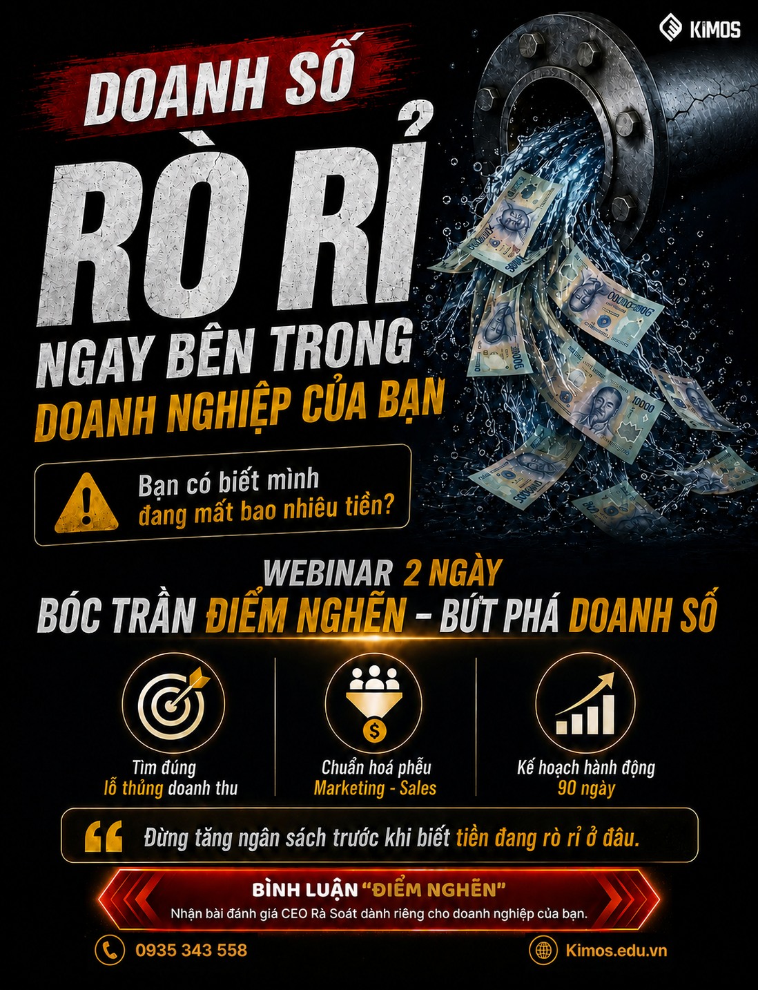 KIMOS Academy - Học Viện Đào Tạo Thực Chiến Facebook ad: Bạn đổ tiền chạy quảng cáo.
