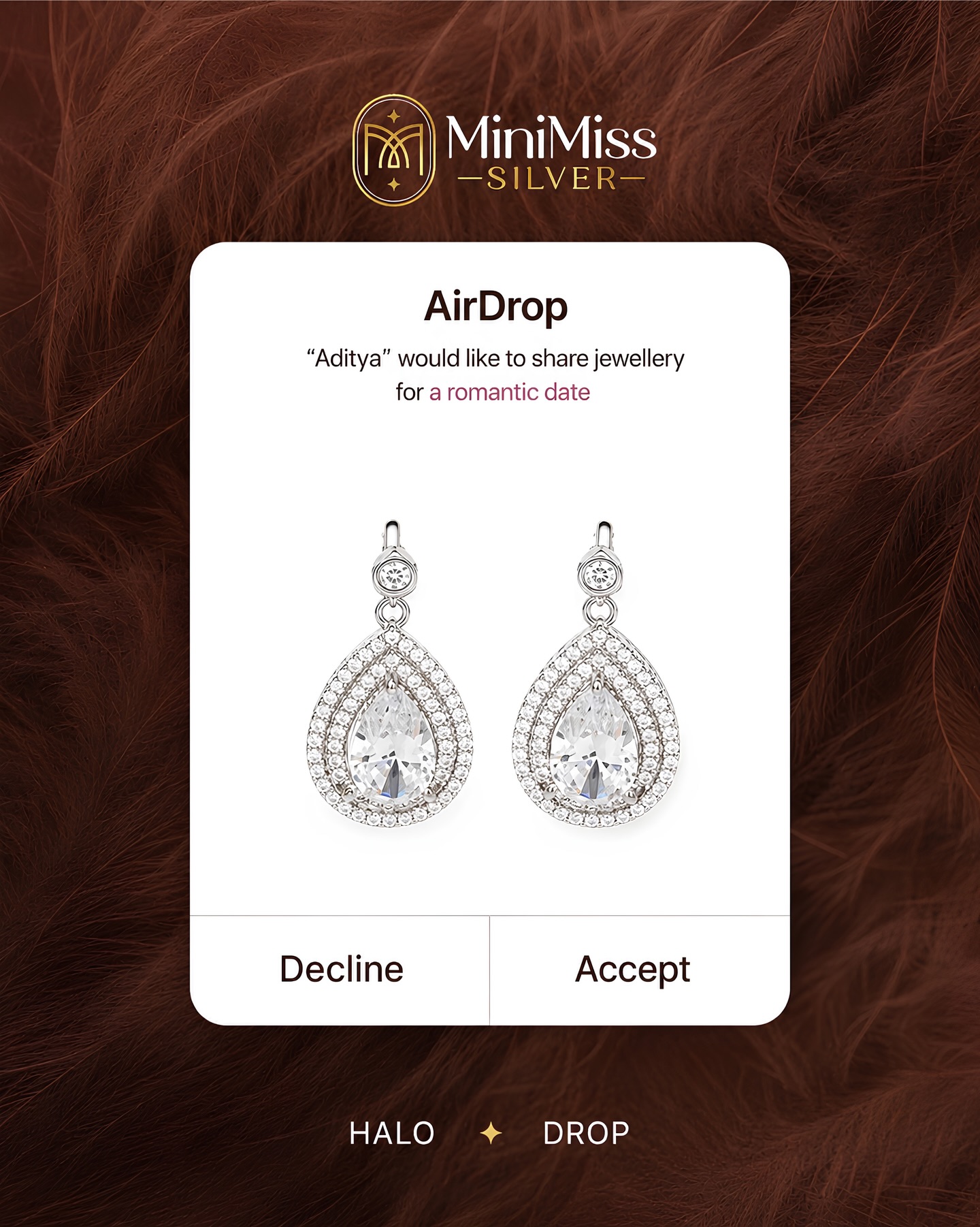 MiniMiss Silver Facebook ad: Setting the mood for date night.