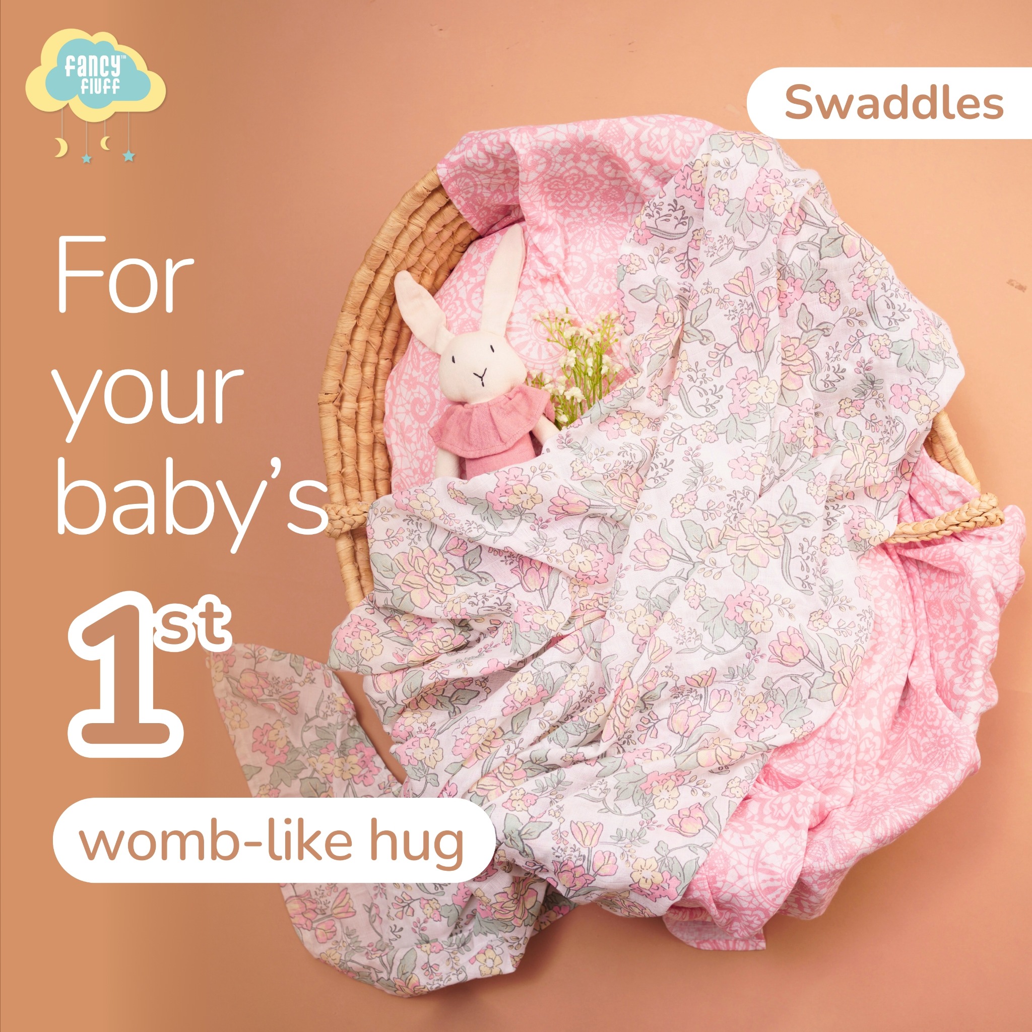 Fancy Fluff Facebook ad: Soft & Safe for Your Little One
