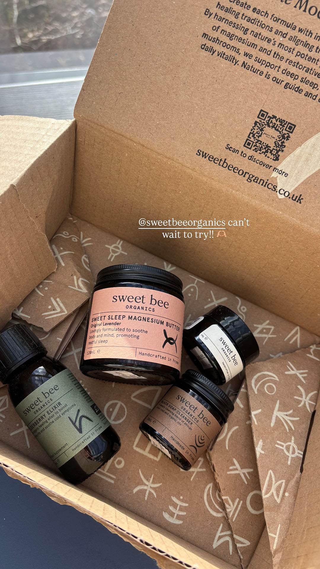 Sweet Bee Organics Facebook ad