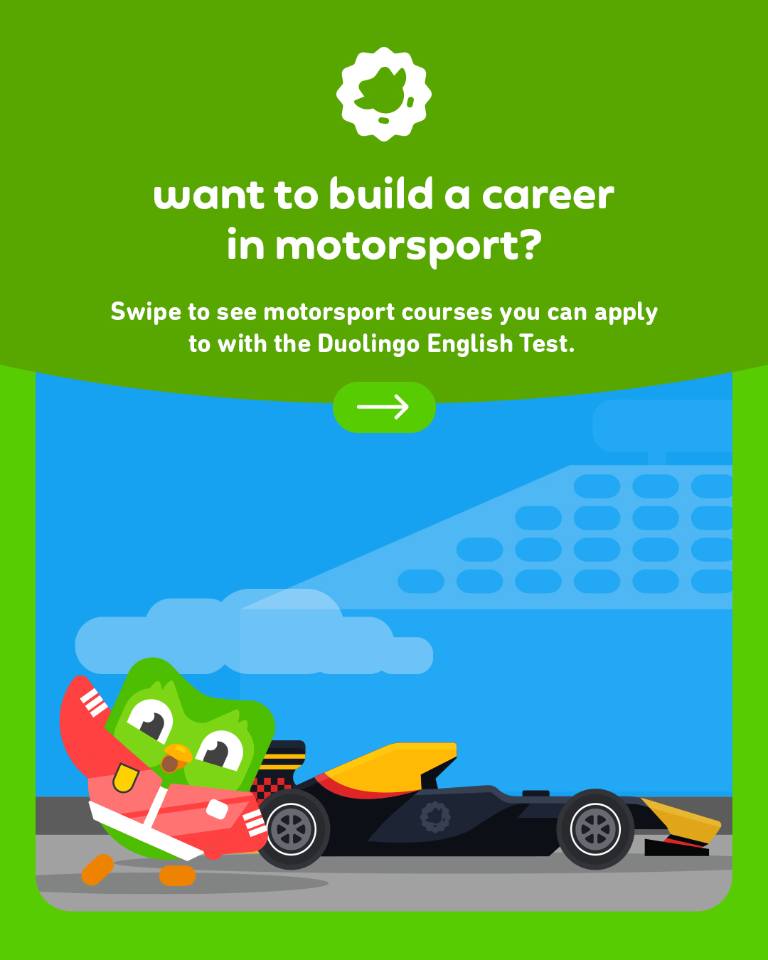 Study Abroad with DET Facebook ad: Want to pursue a career in motor sports?