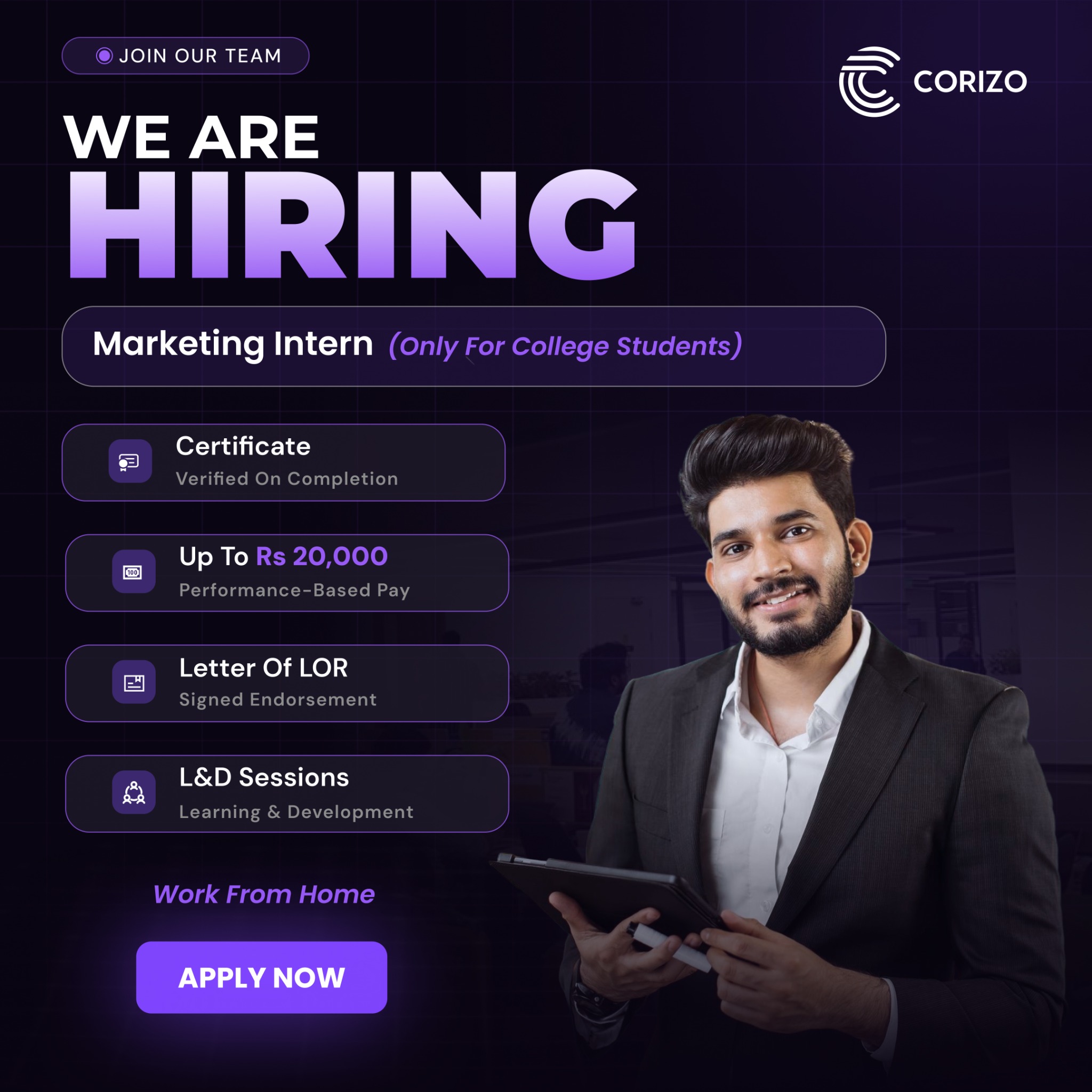 Corizo Facebook ad