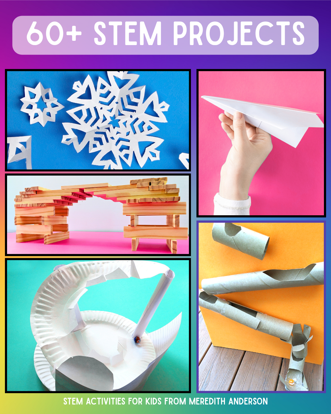 STEM & STEAM Activities with Meredith Anderson - Momgineer Facebook ad: Simple materials. Easy to prep.