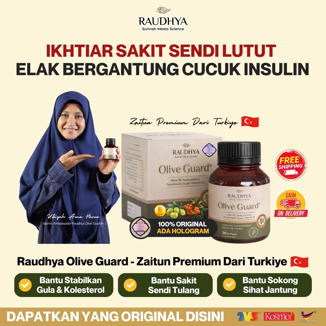 Asma Harun Wellness Raudhya Olive Guard Facebook ad: Dapatkan Olive Guard+ Original Hologram Disini >>