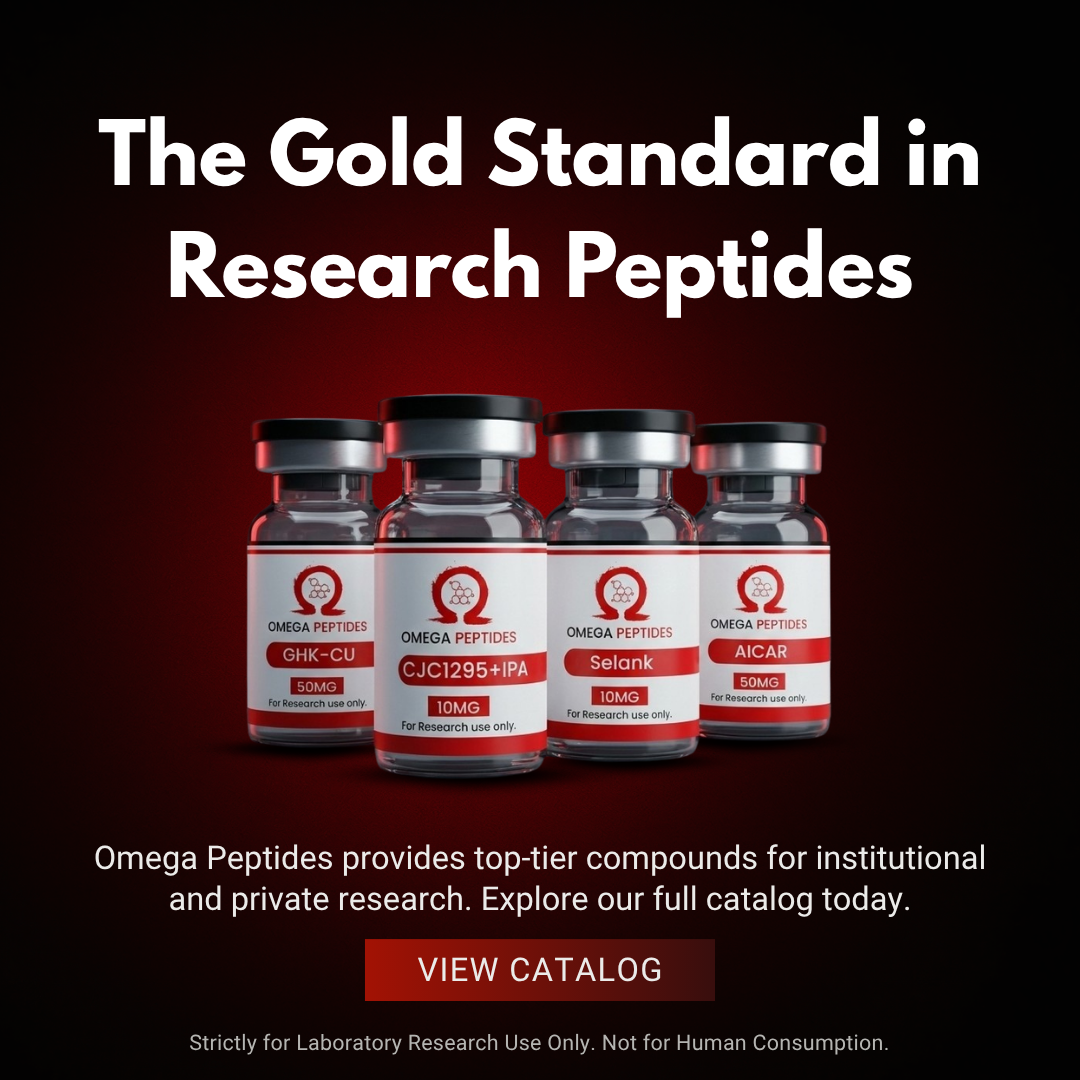 Omegapeptides Facebook ad: What defines the gold standard in research peptides?