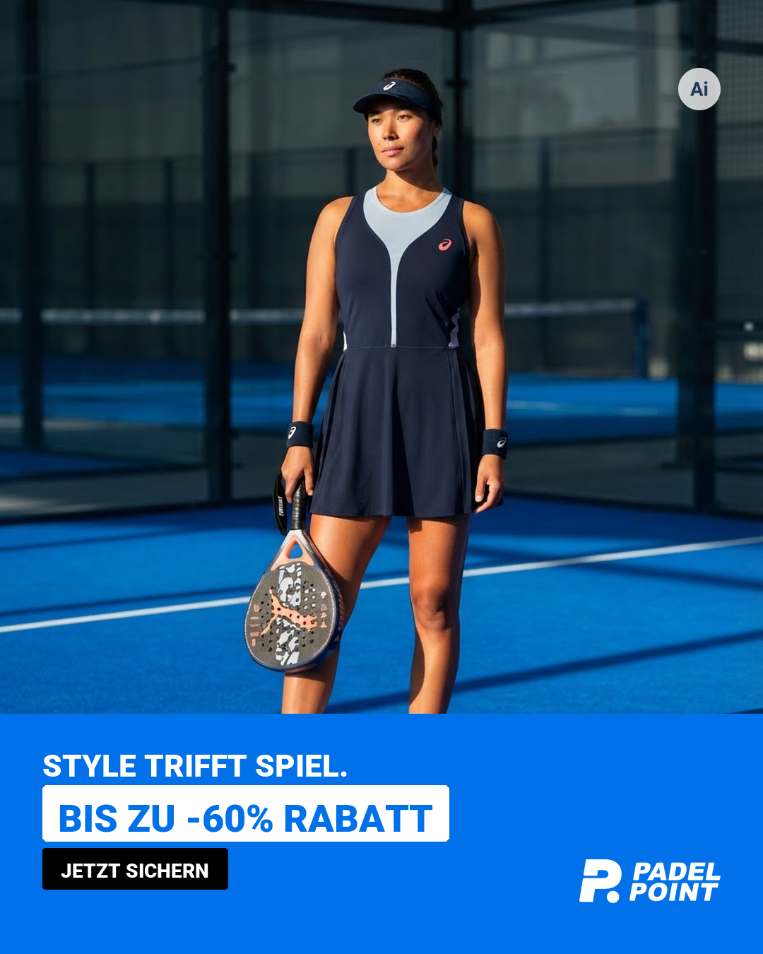 Padelpointofficial Facebook ad: Dein neues Padel Equipment