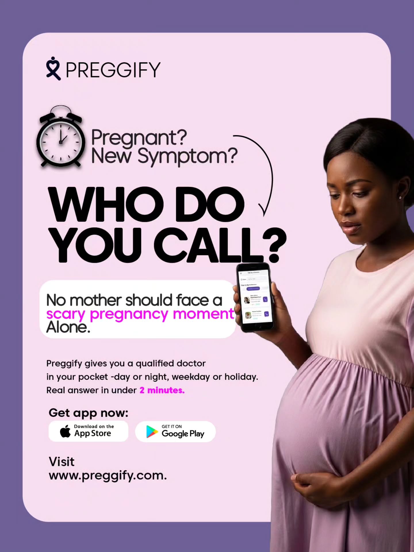 Dr Ifunanya Igweze of Preggify Facebook ad
