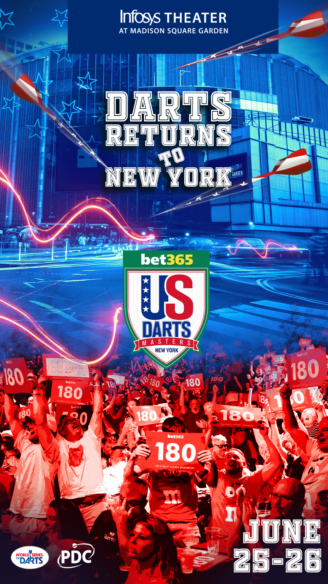 Professional Darts Corporation Facebook ad from Feb 19, 2026