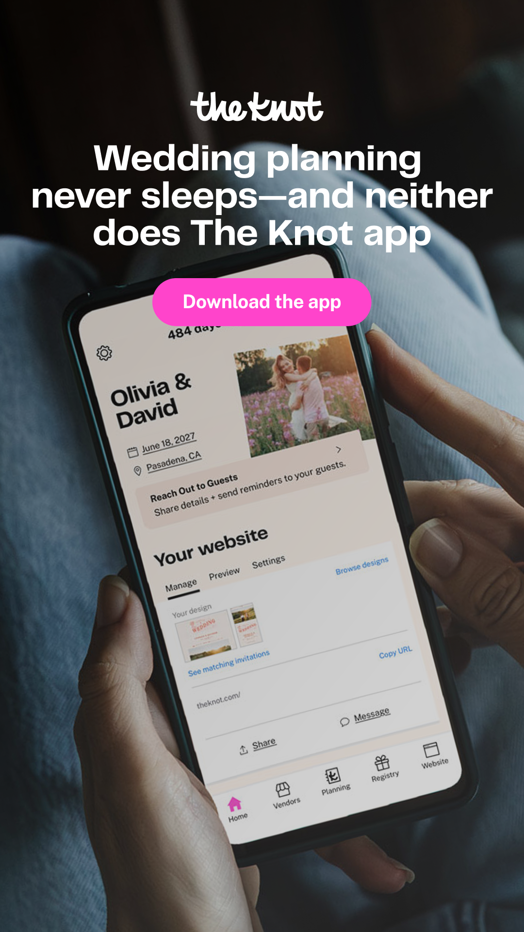 The Knot Facebook ad