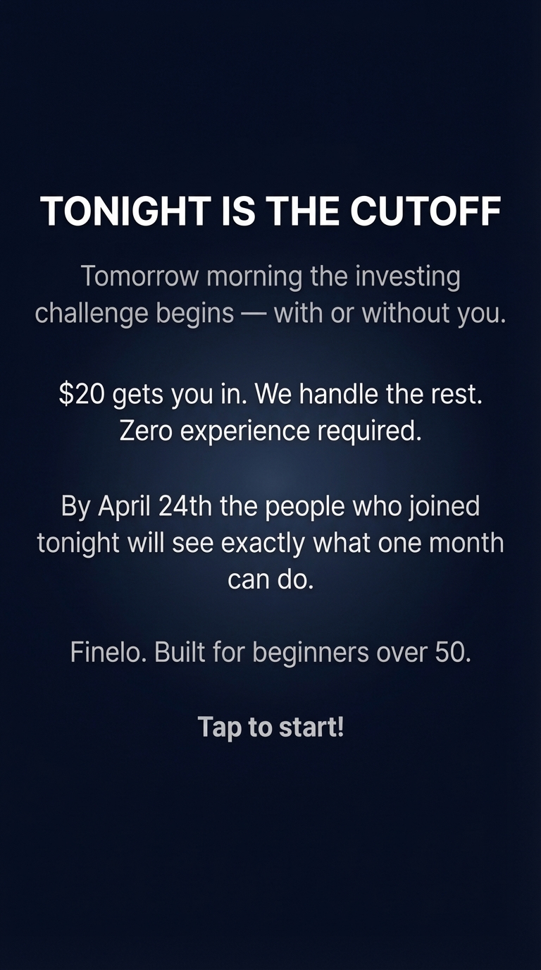 Finelo Facebook ad: Start Now!