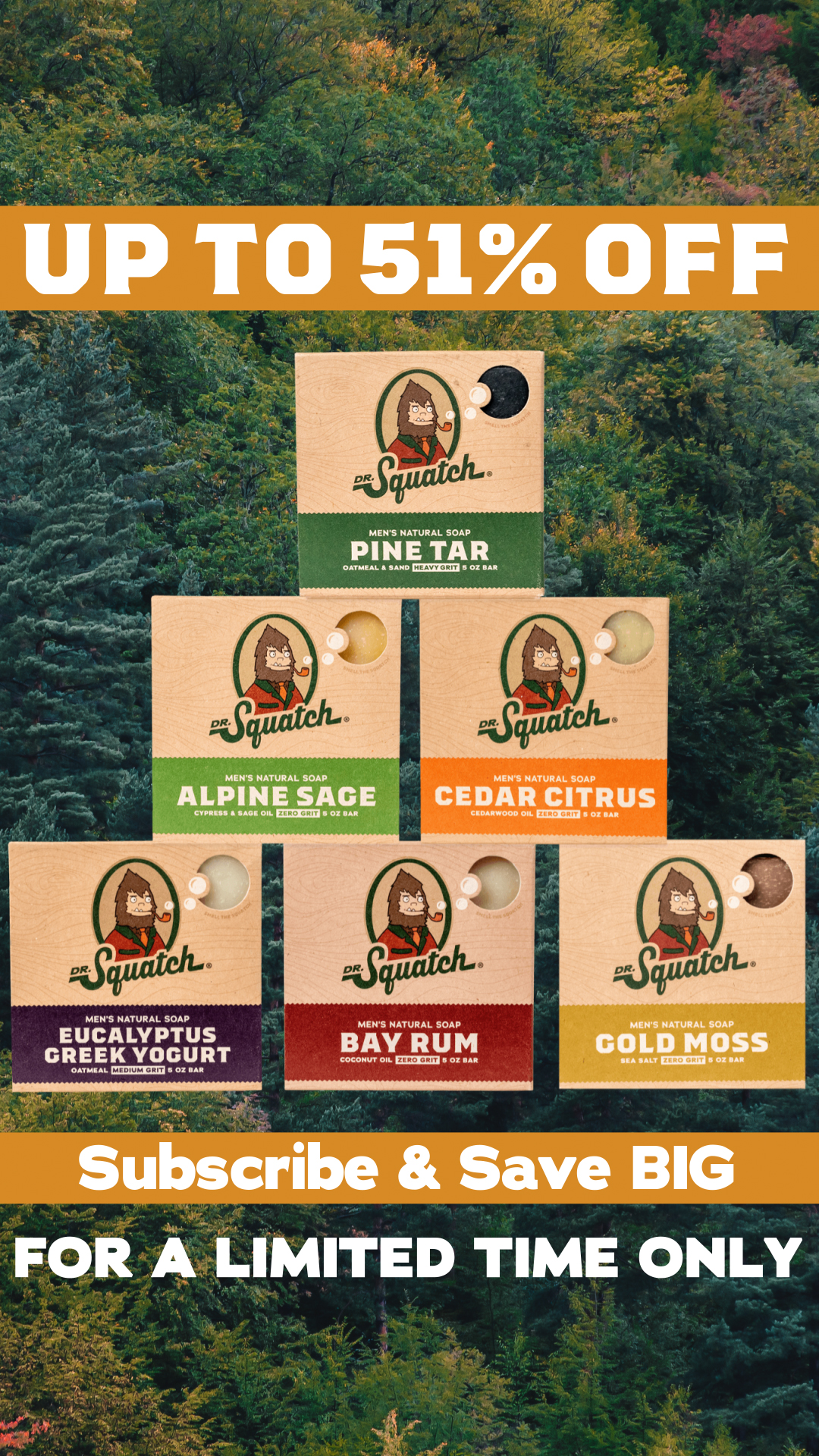Dr. Squatch Facebook ad