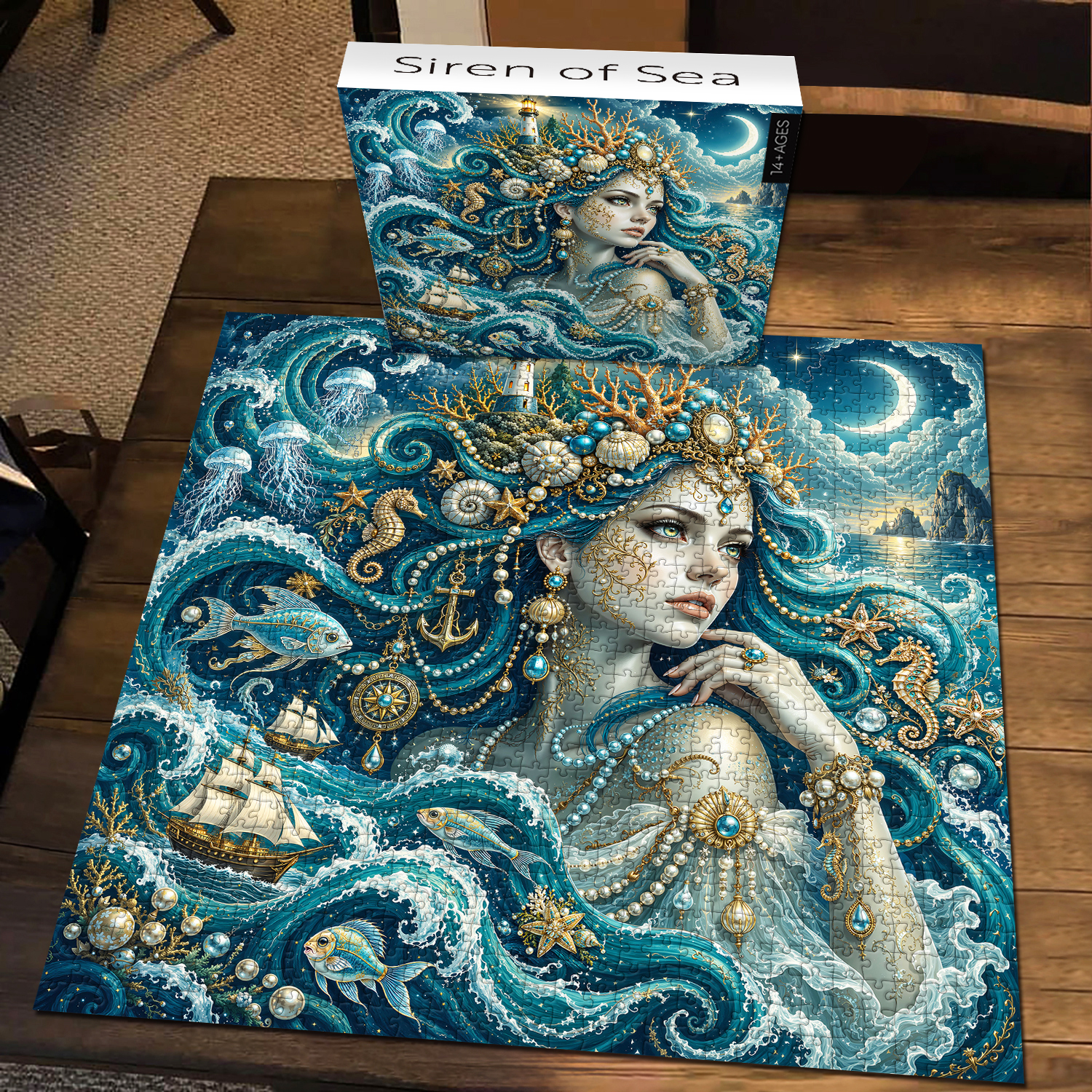 Bboldin Facebook ad: Siren of Sea Jigsaw Puzzle 1000 Pieces