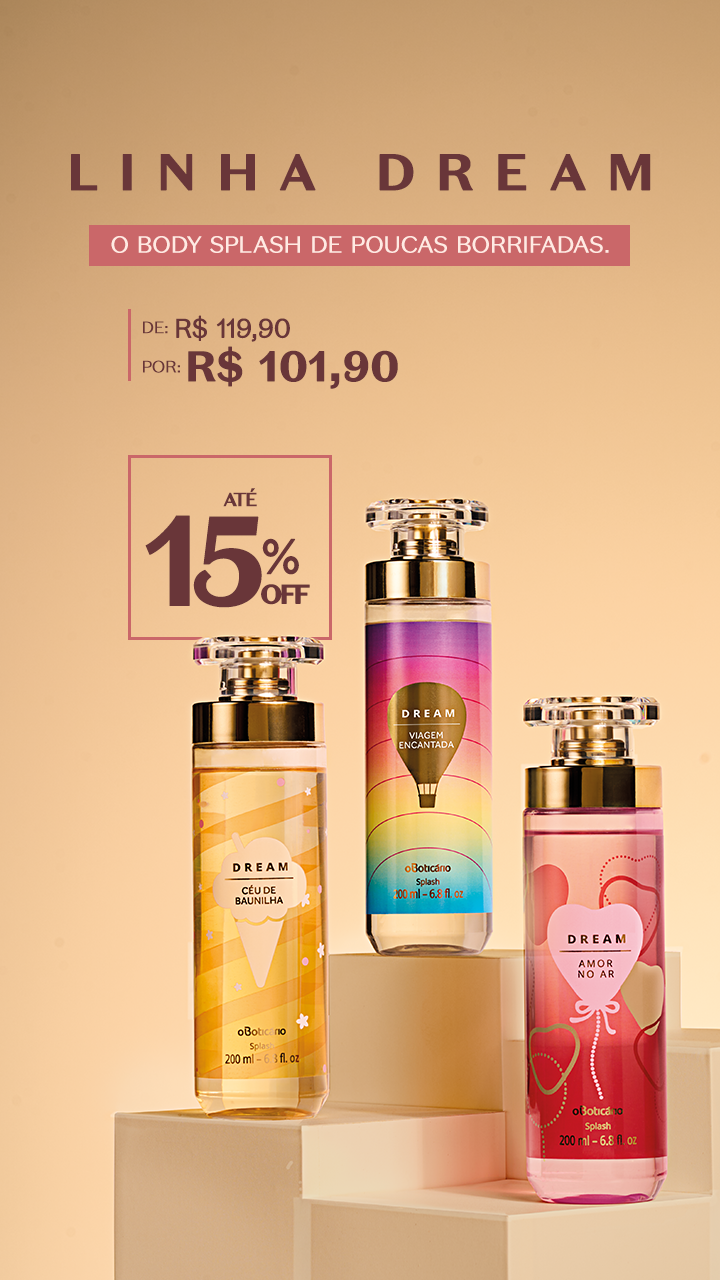 O Boticário Facebook ad: Aproveite até 15% OFF hoje!
