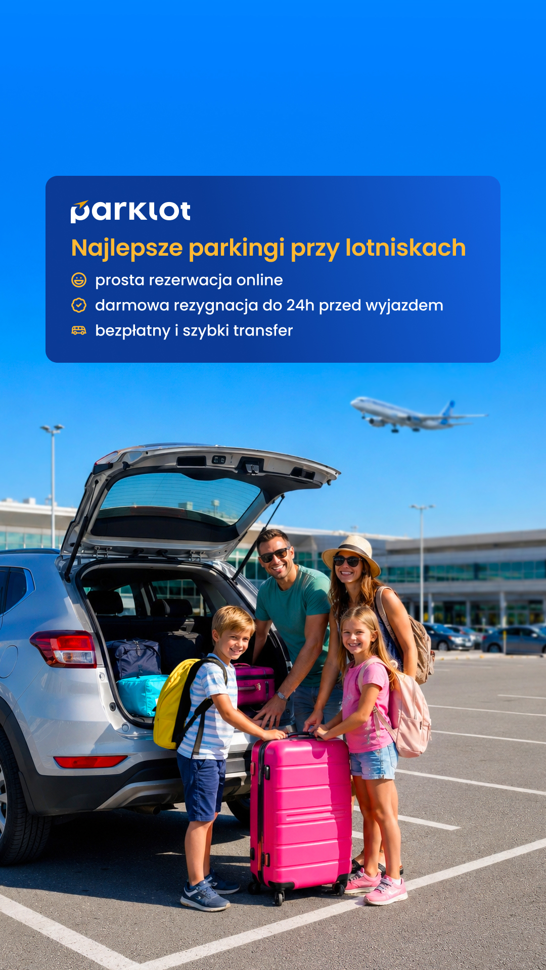 Sieć Parkingów Lotniskowych PARKLOT Facebook ad