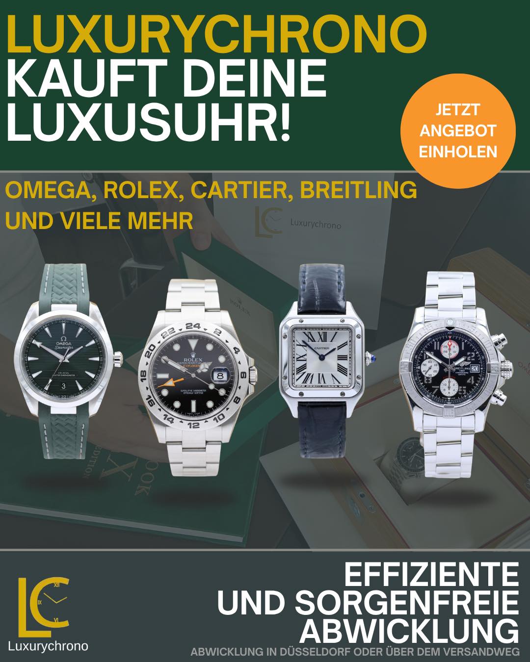 Luxurychrono.de Facebook ad: UHR VERKAUFEN