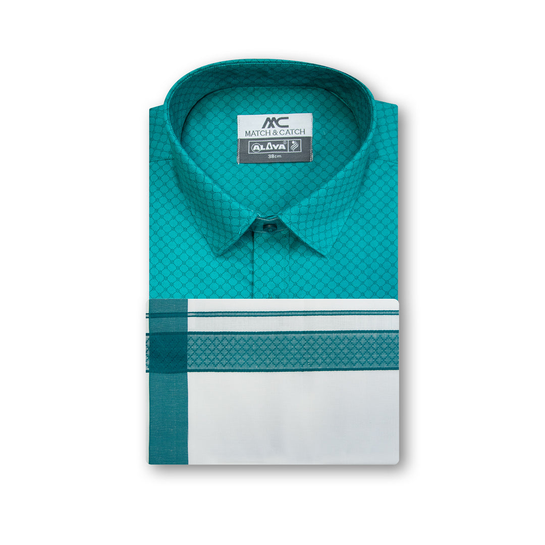 Alaya Cotton Facebook ad: Neo Printed Shirt & Single Dhoti Combo
