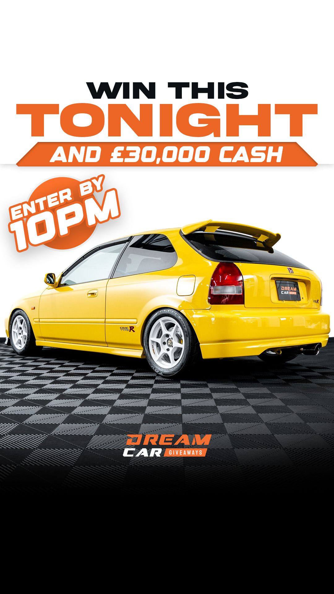 Dream Car Giveaways Facebook ad
