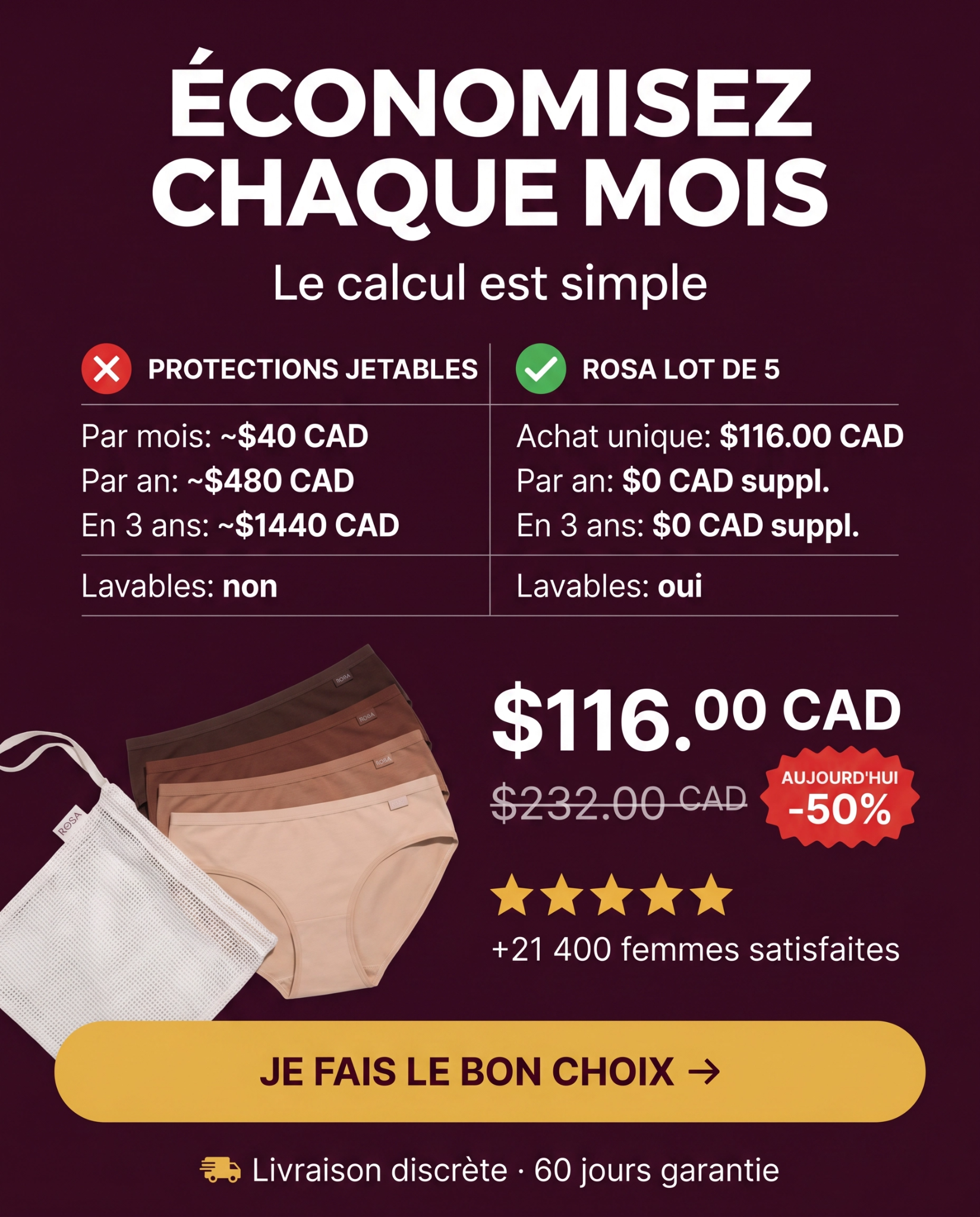 Rosa Facebook ad