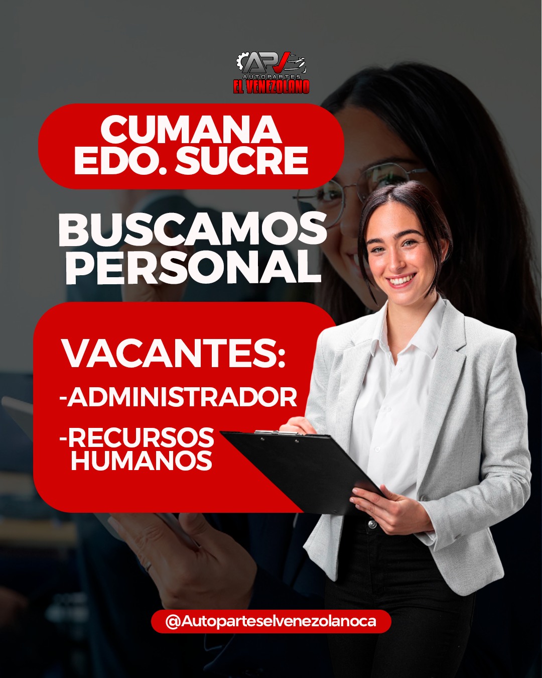 Autopartes el venezolano Facebook ad: ATENCIÓN CUMANÁ, SE SOLICITAN TRABAJADORES CON EXPERIENCIA…