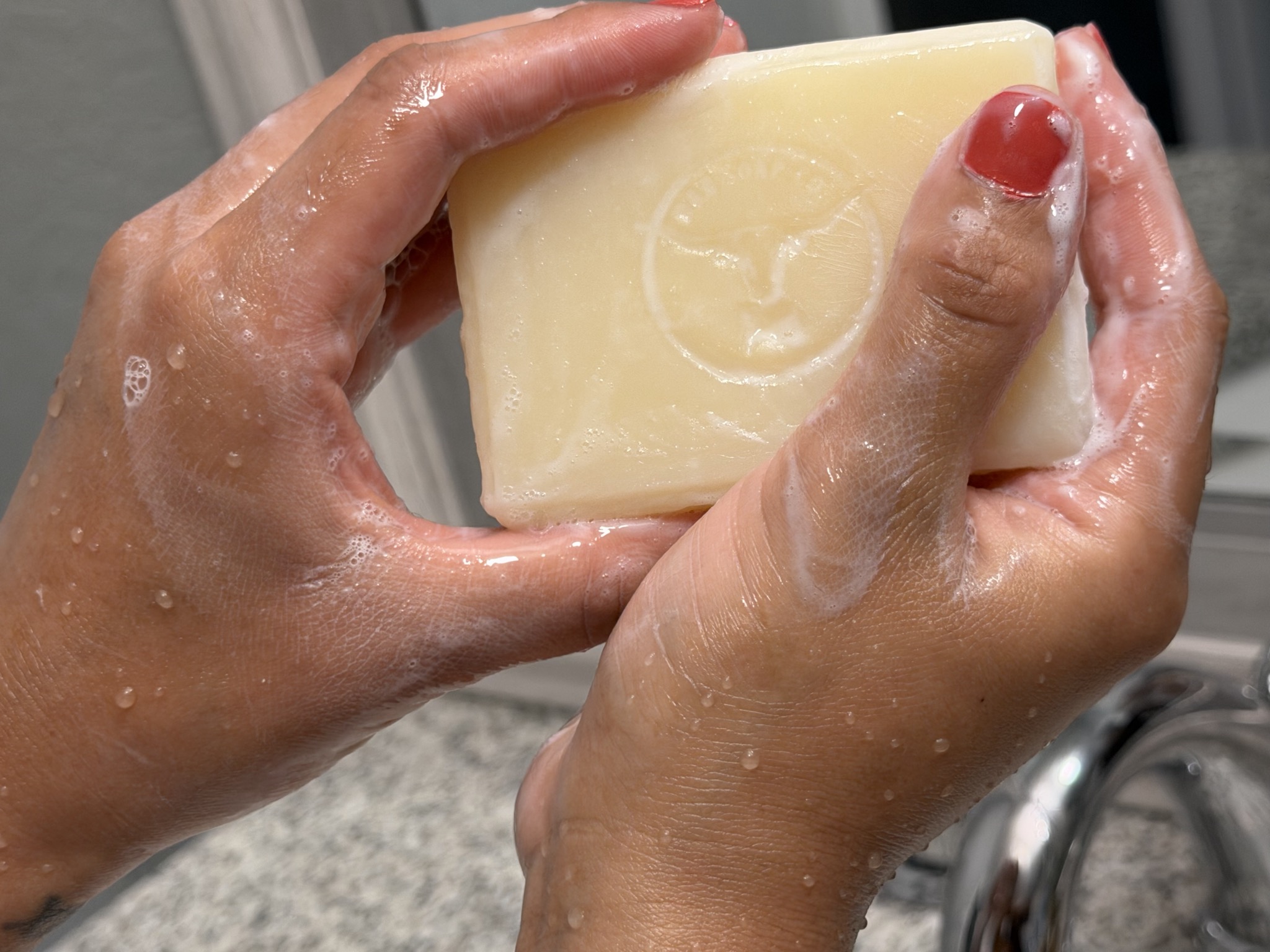 Boots & Briskets Soap Co., LLC Facebook ad: Our evening routine is pretty simple: tallow bar…