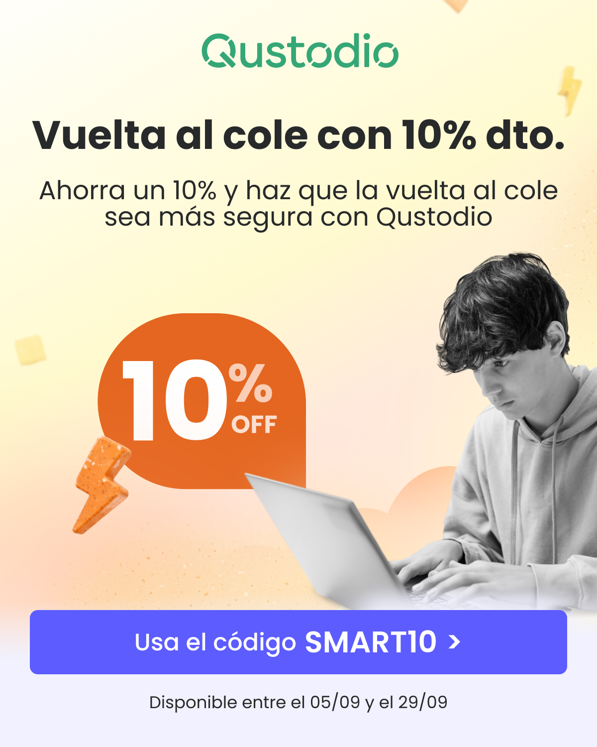 Qustodio Facebook ad: Una vuelta al cole más segura