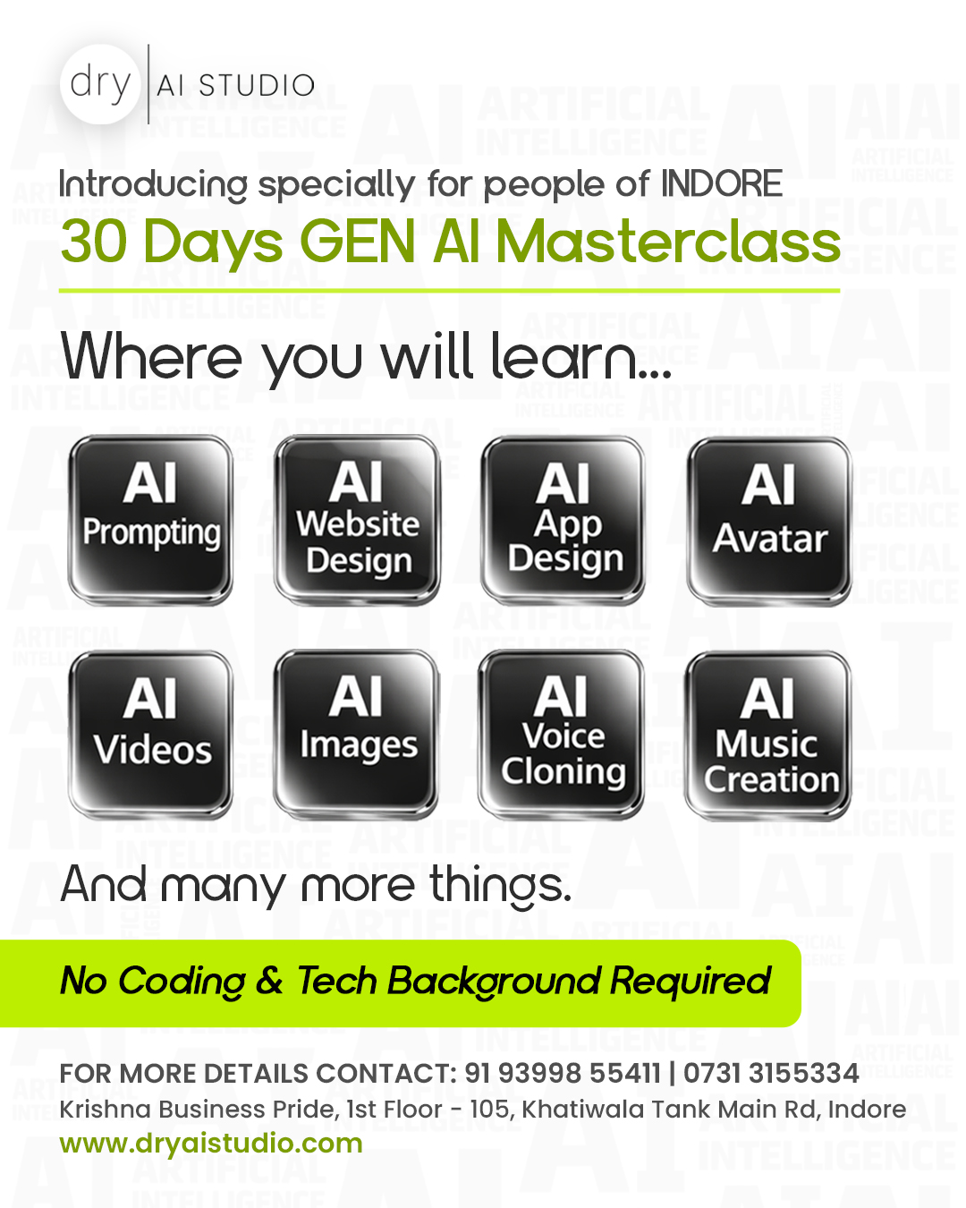 DRY AI Studio Facebook ad: Chat with us