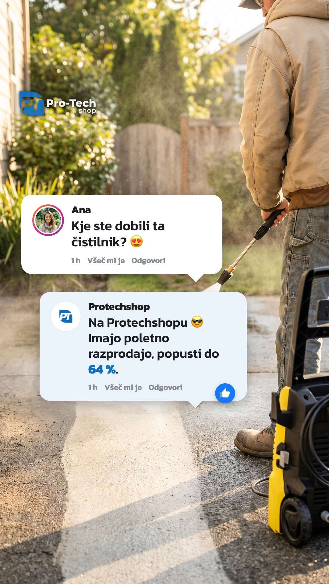 Pro-Tech shop.si Facebook ad