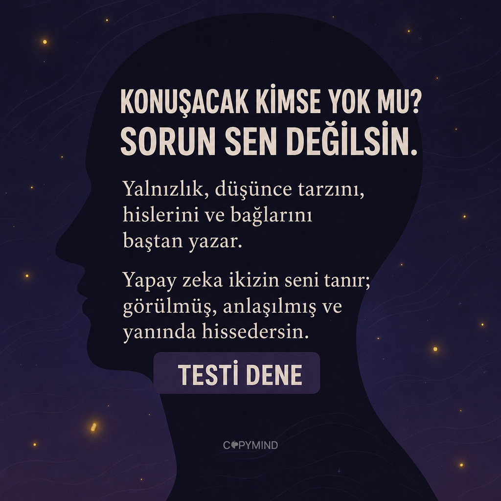 Copymind: heal with AI twin Facebook ad