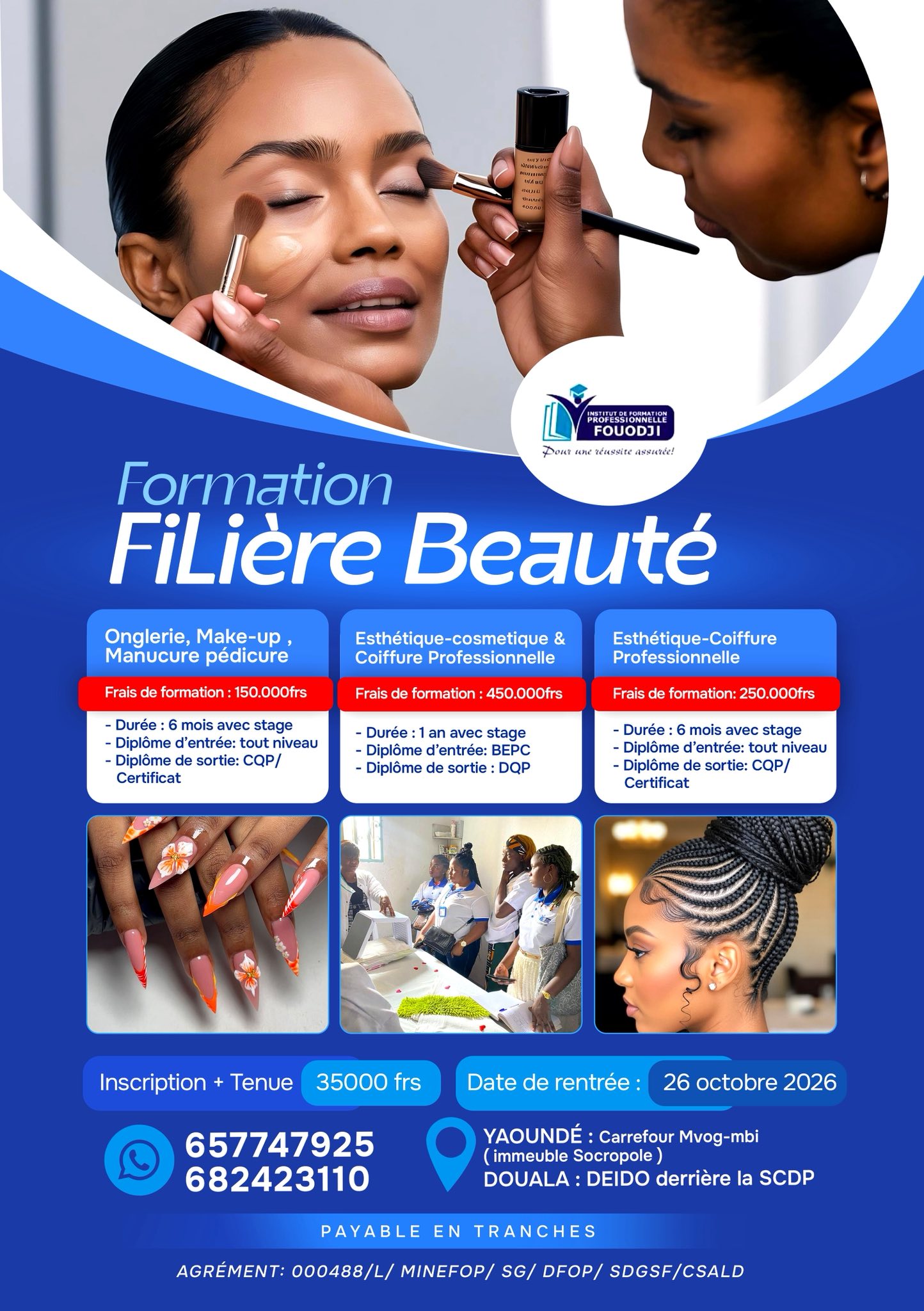 Institut de Formation Professionnelle Fouodji - IFPF Facebook ad