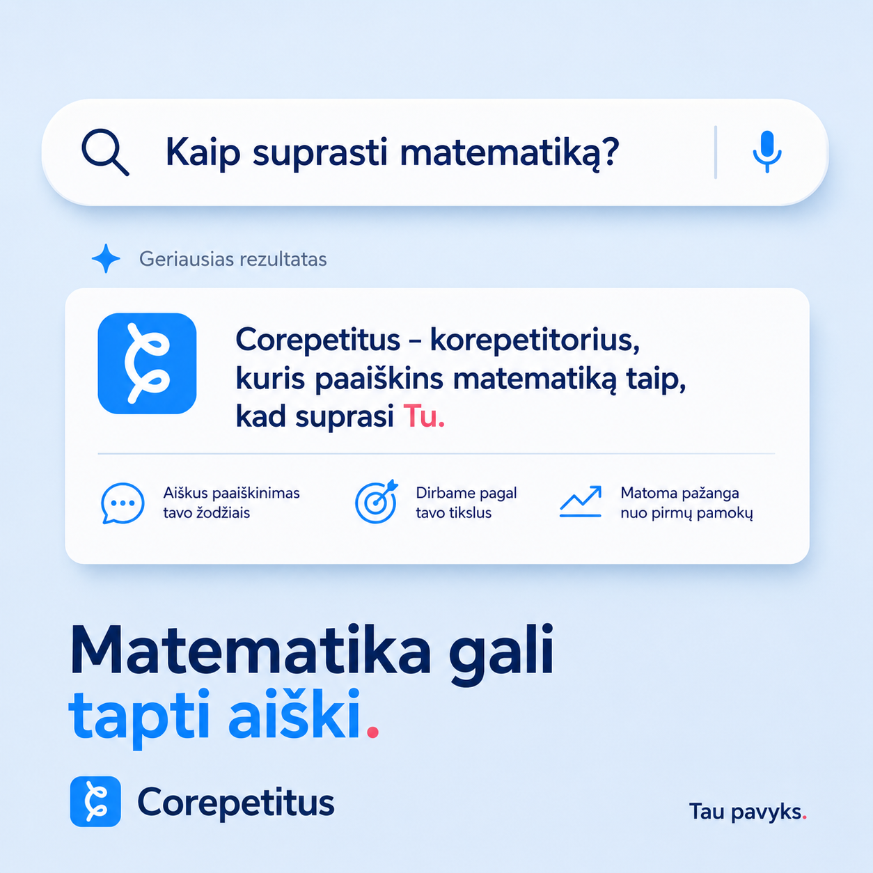 Corepetitus Facebook ad