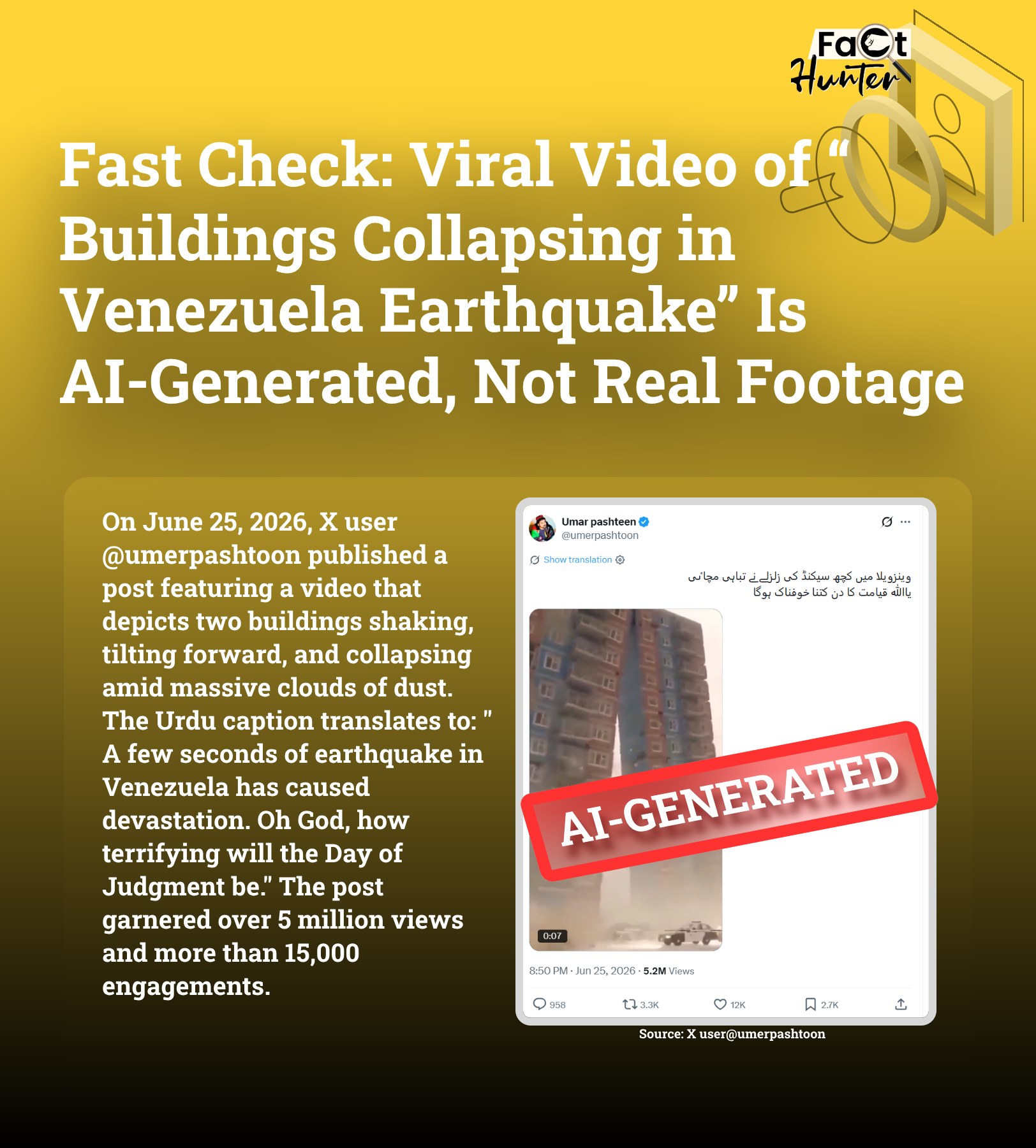 Fact Hunter Facebook ad