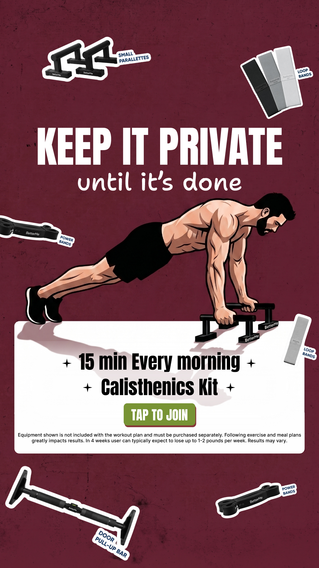 BetterMe Men Facebook ad