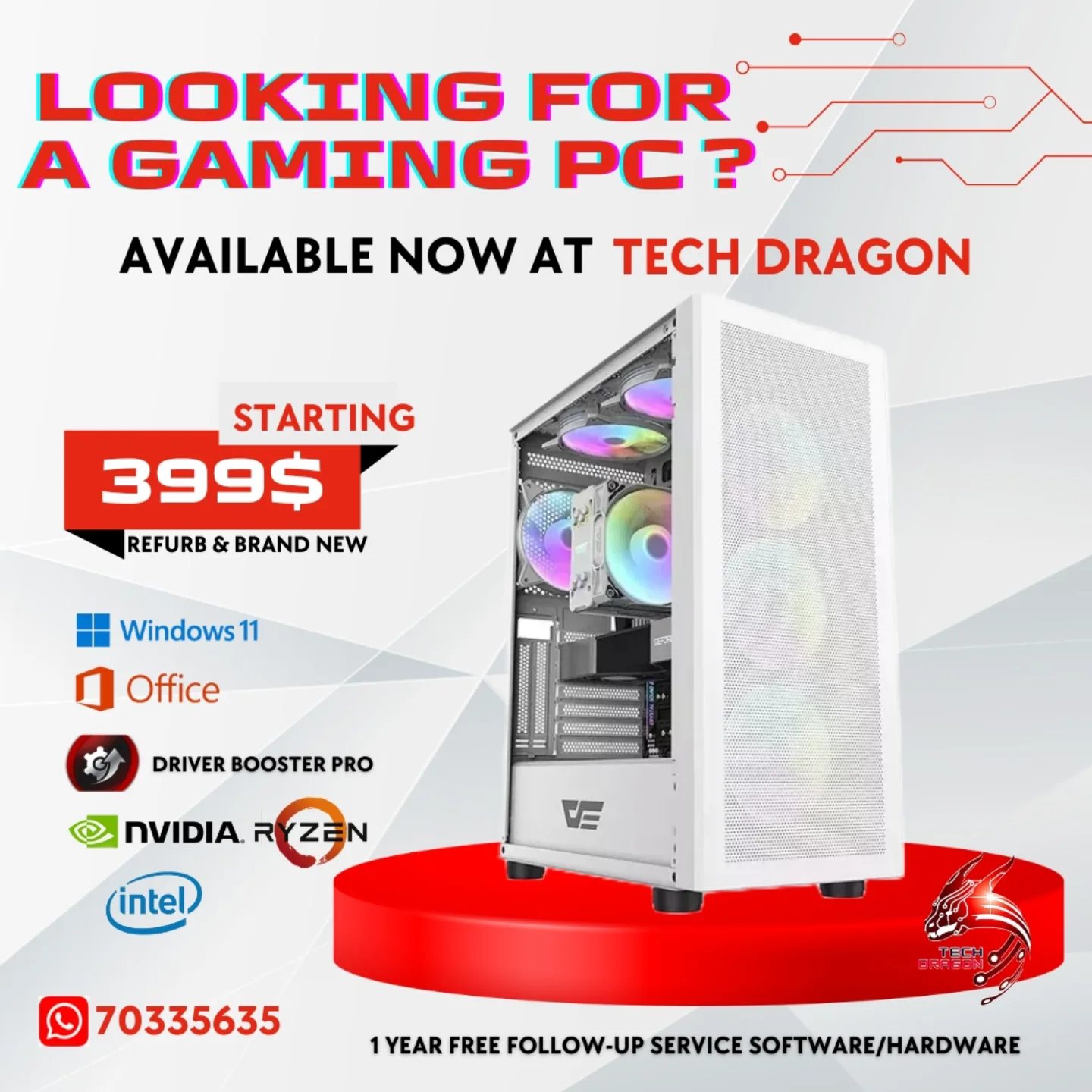 Tech Dragon Facebook ad: Unleash Your Potential with Tech Dragon Computer Store!
