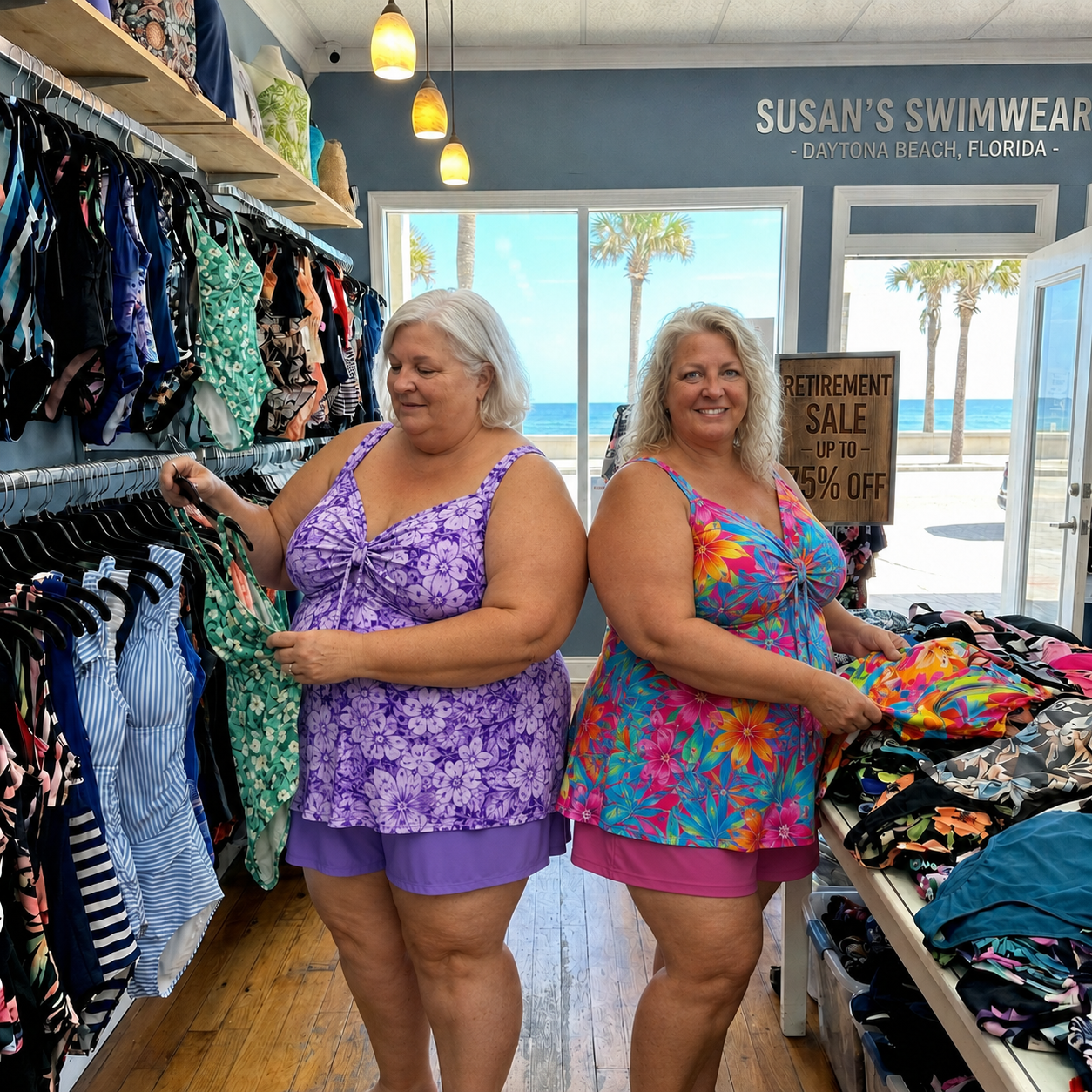 Susan Simmons Facebook ad: Susan's Swimwear Is Closing After 11 Years