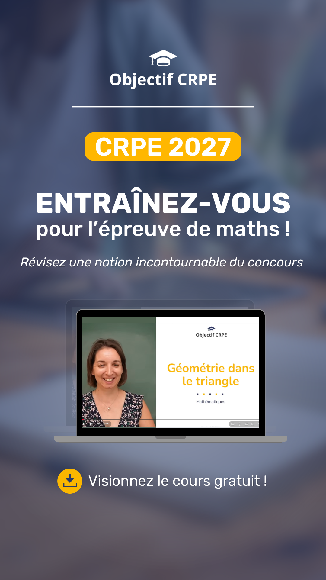 Objectif CRPE Facebook ad from May 27, 2026