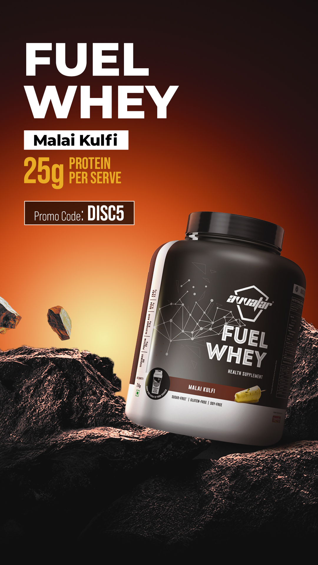 Avvatar Sports Nutrition Facebook ad