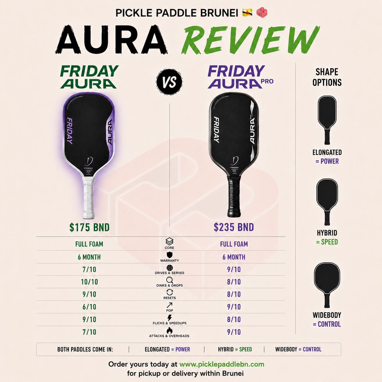 Pickle Paddle Brunei Pro Shop Facebook ad: Friday