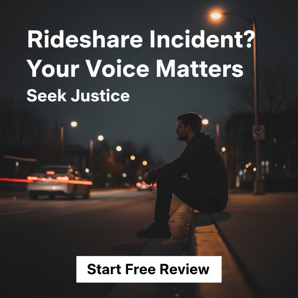 Find The Firm Facebook ad: Harmed In A Rideshare?