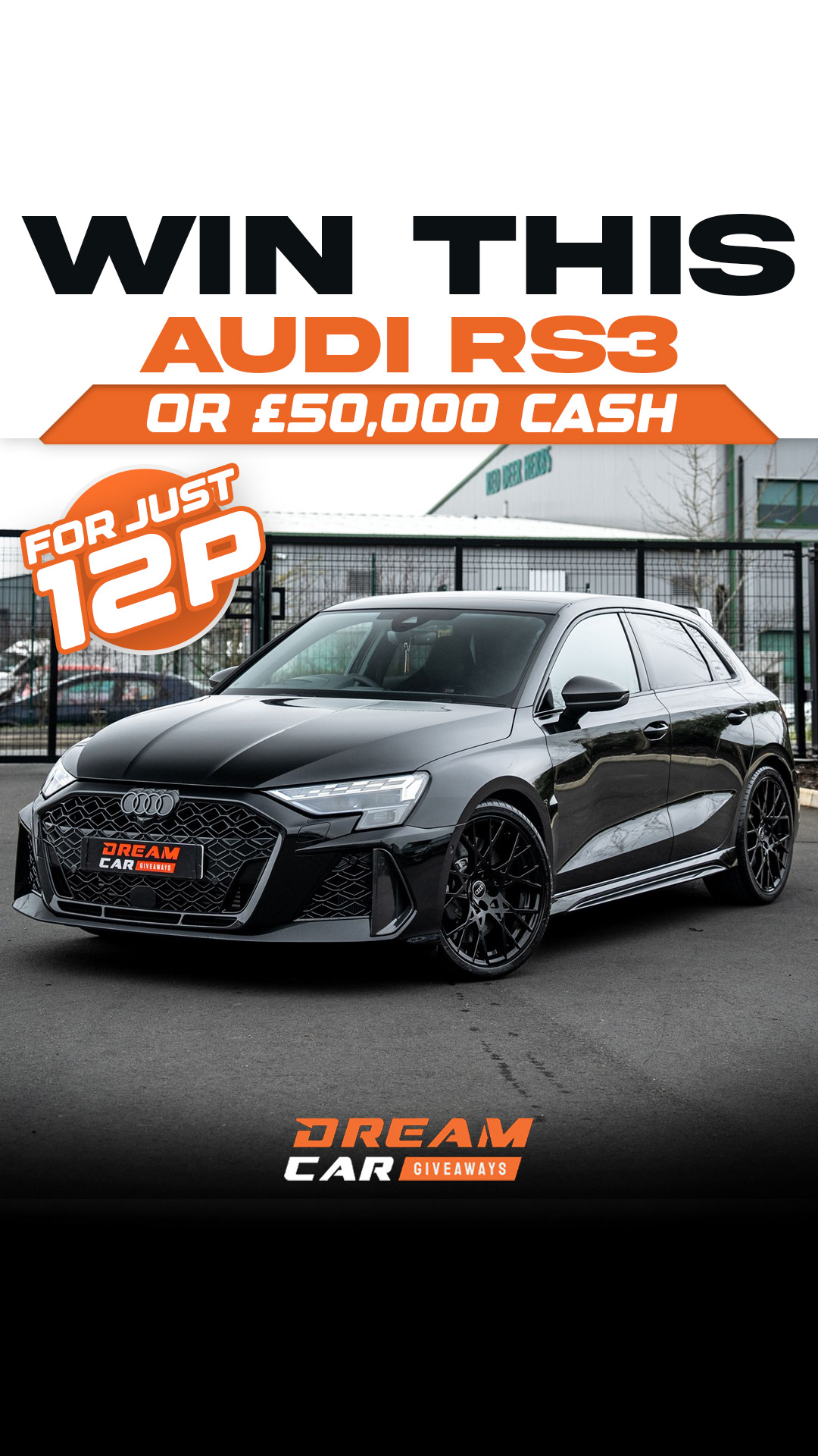 Dream Car Giveaways Facebook ad