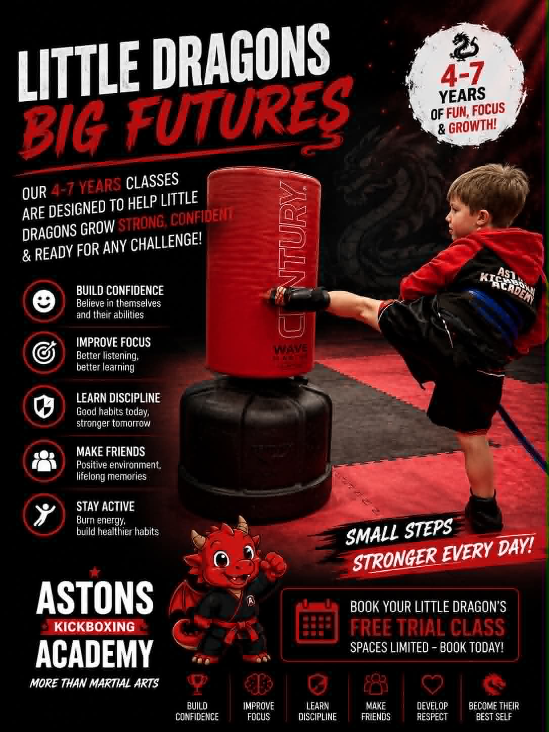 Astons Kickboxing Academy Facebook ad: Parents know we are the best kept secret in Shrewsbury.