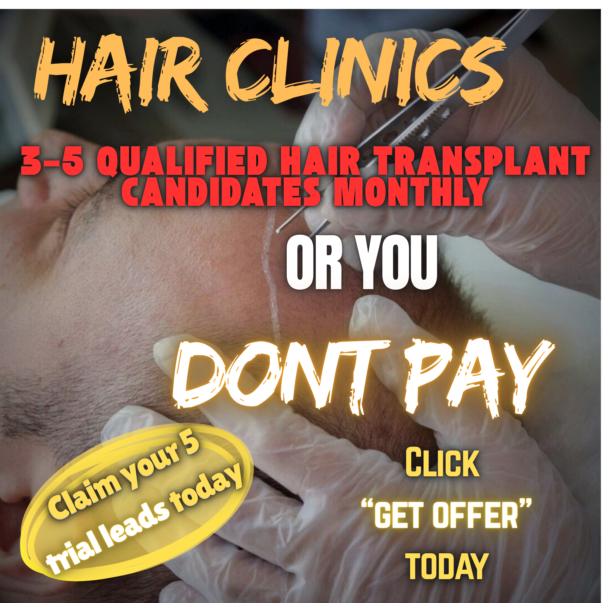 Follicle Flow Facebook ad: 3-5 Qualified Consultations /mo or we work for FREE