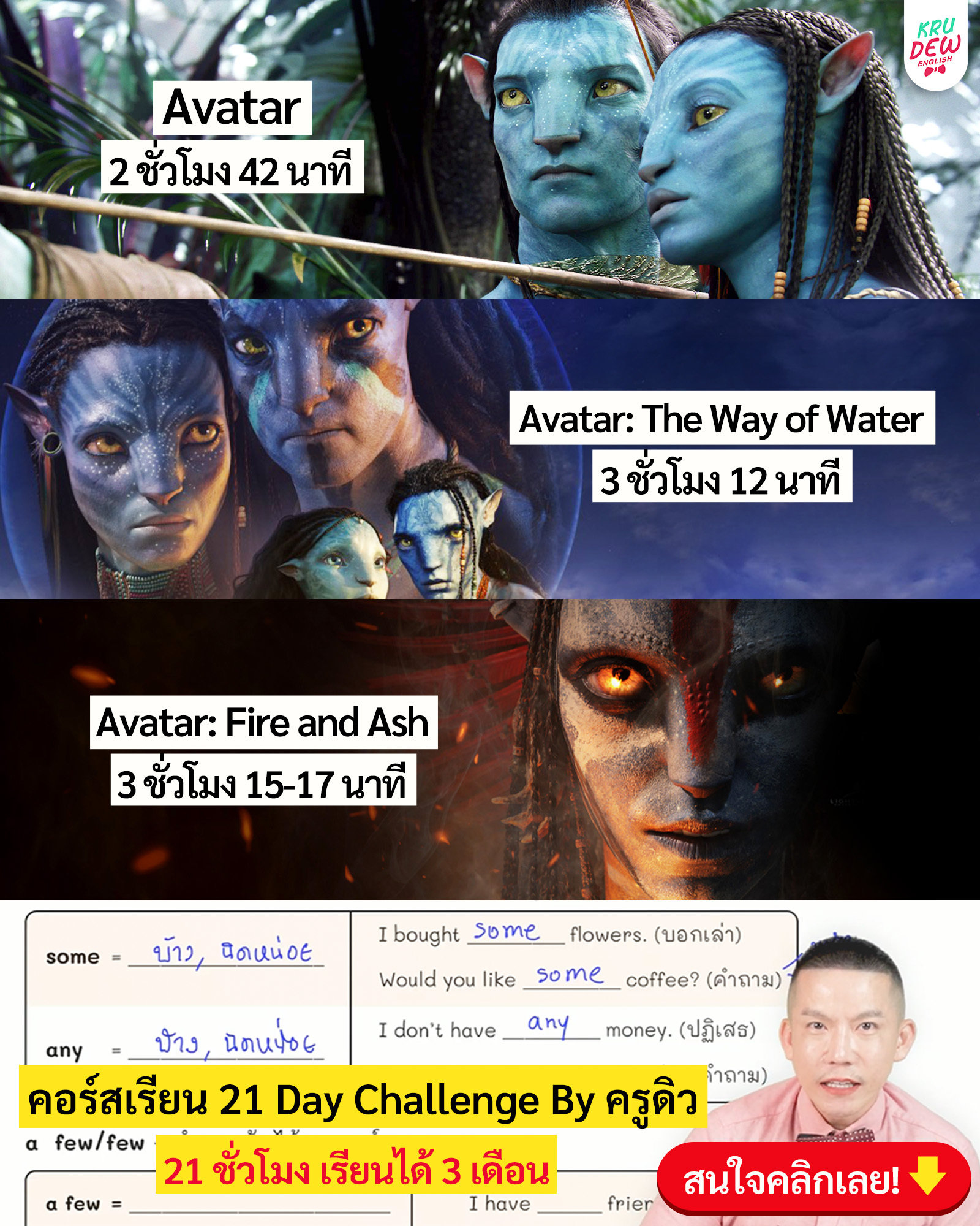 KruDew English ติวอังกฤษออนไลน์ Facebook ad