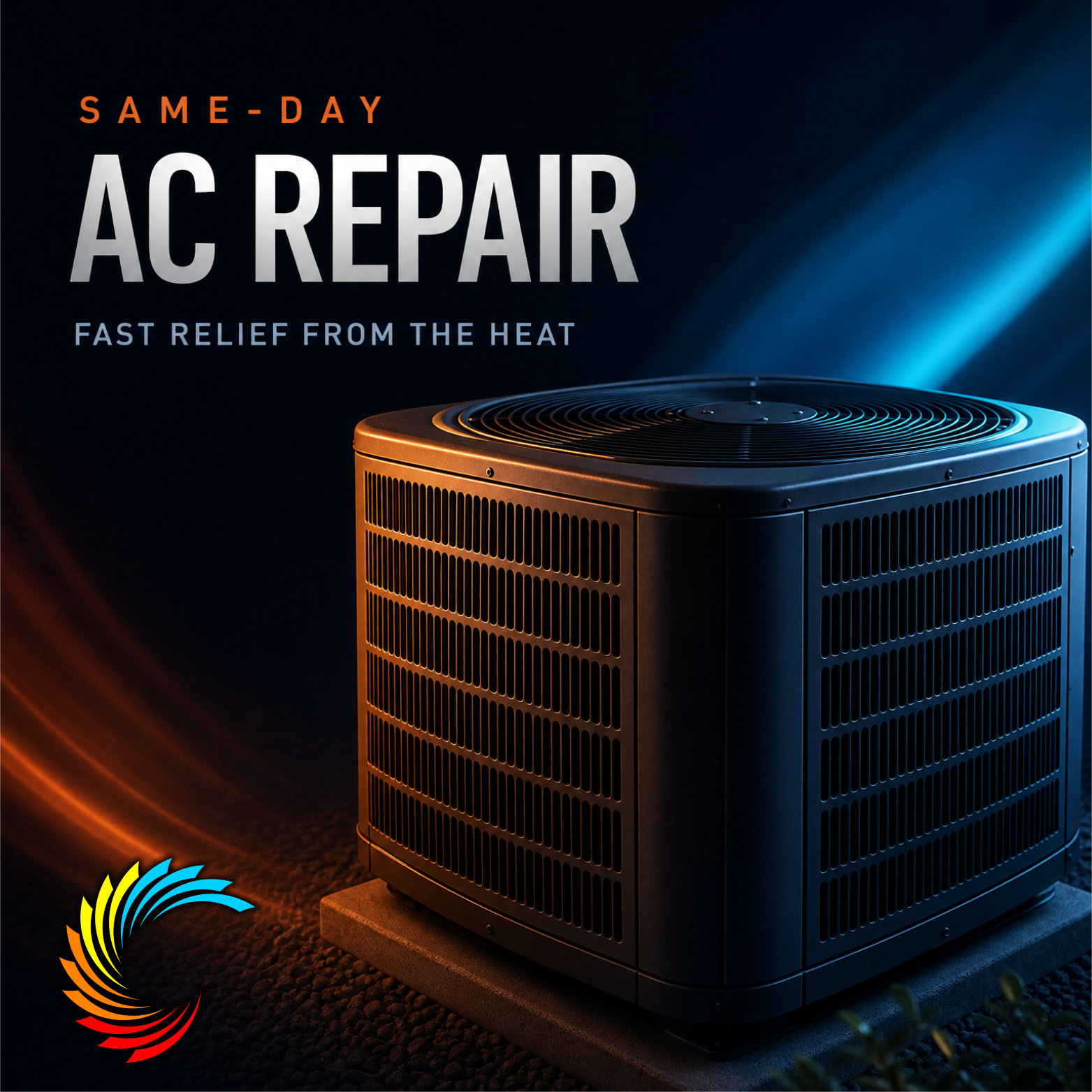 Signature Heating, Cooling, Plumbing & Electrical Facebook ad: Save 15% on AC Repair