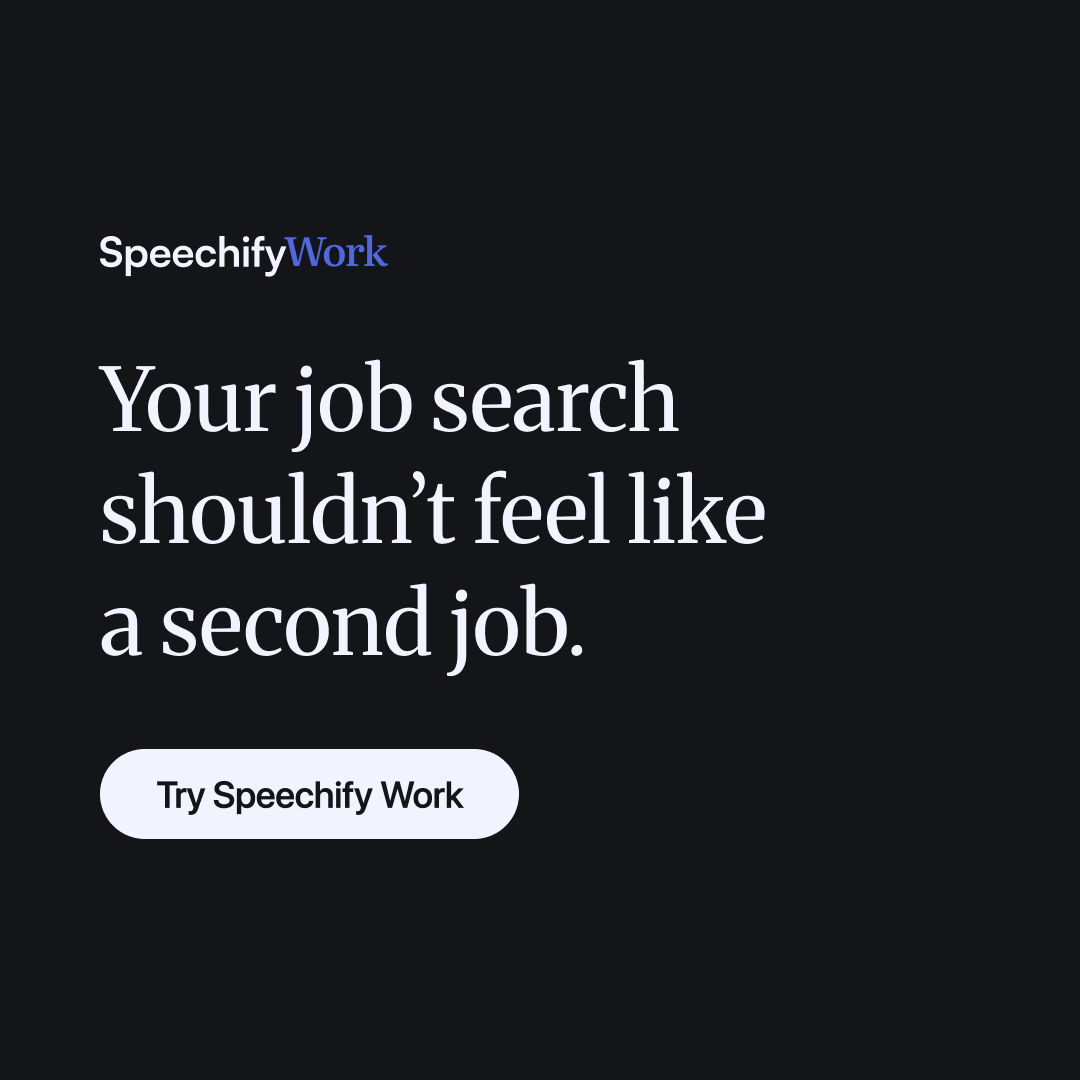 Speechify Facebook ad