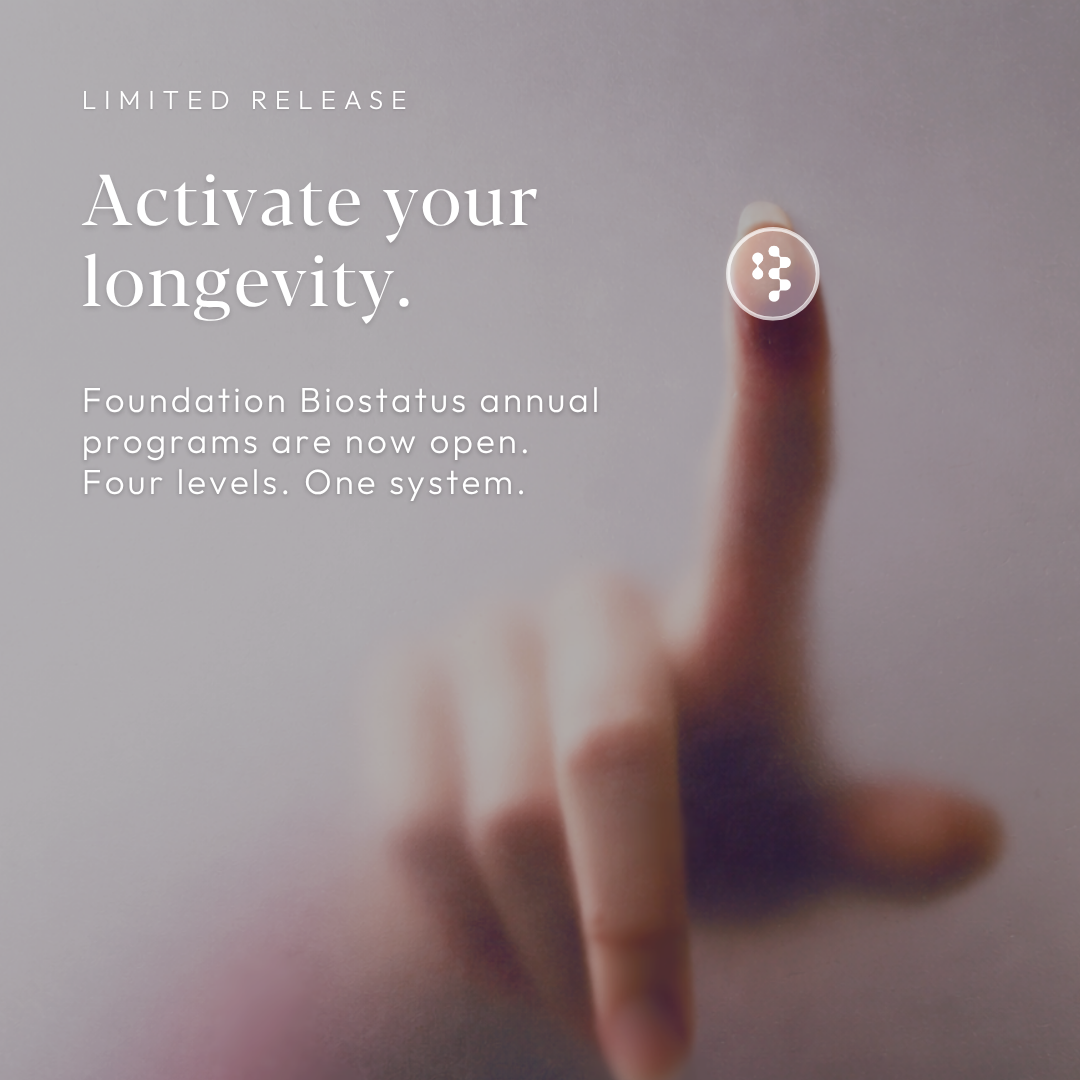 Biogenix Facebook ad: Annual Longevity Program
