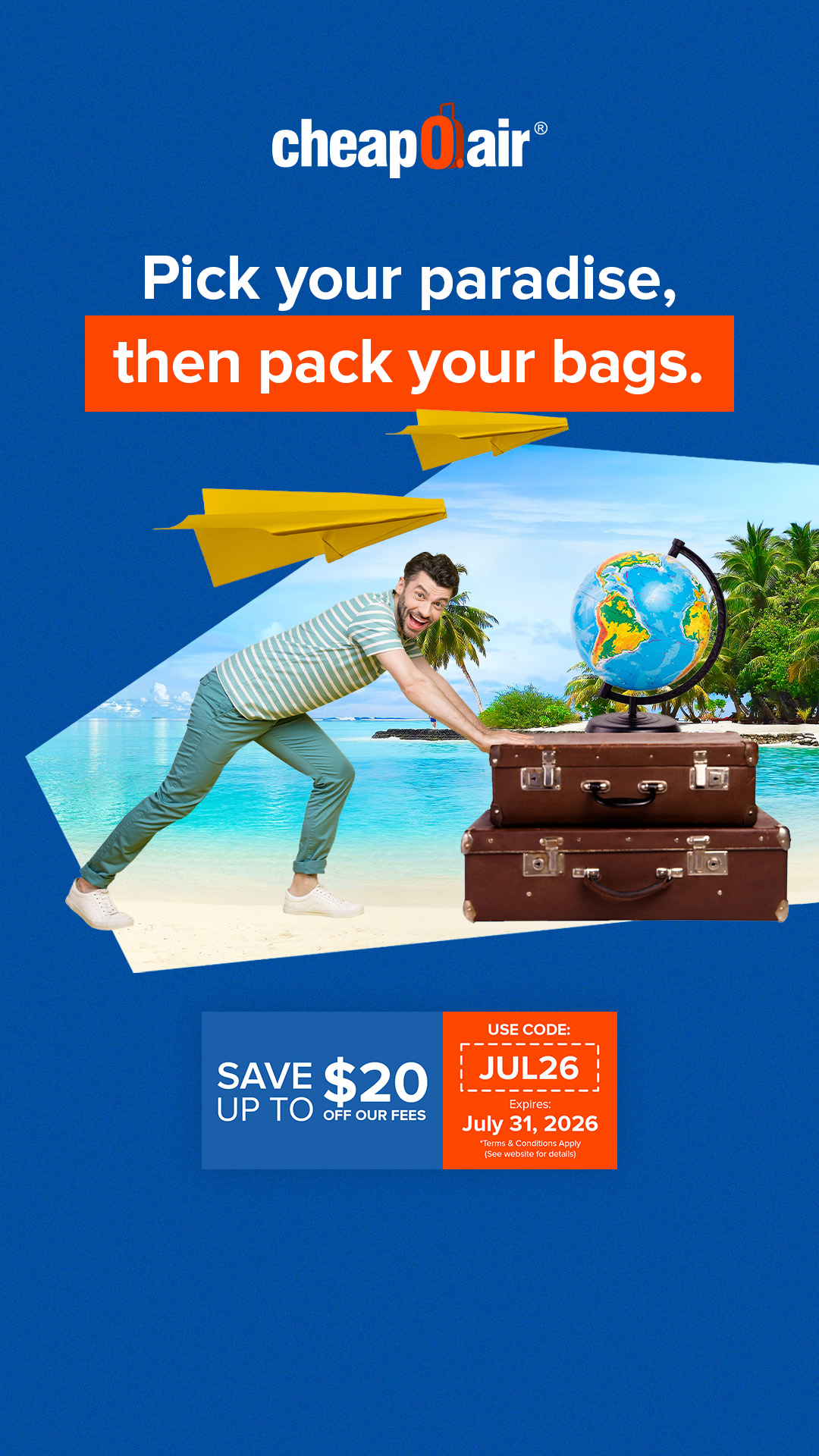 CheapOair Facebook ad