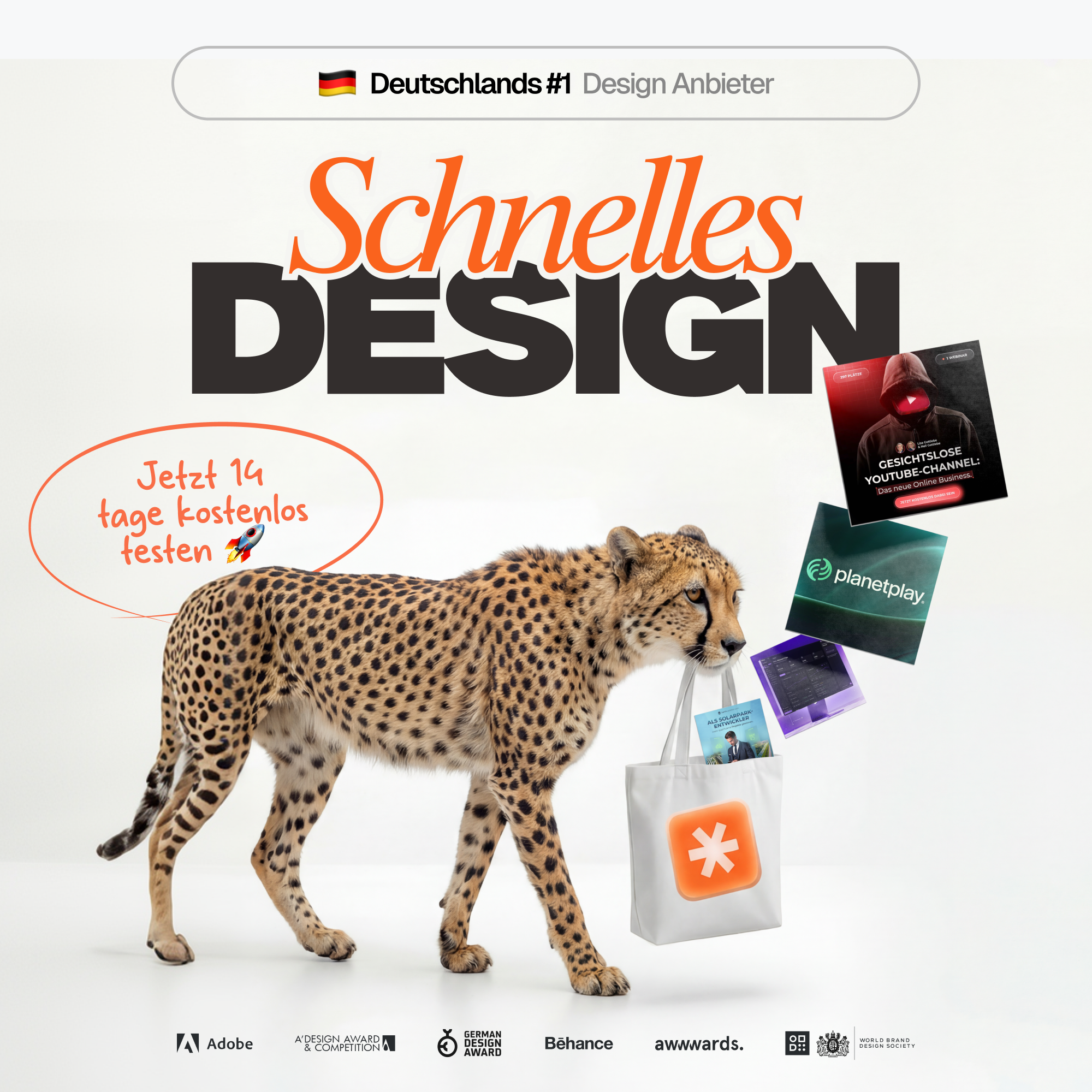 Designwithblink Facebook ad: Jetzt gratis testen