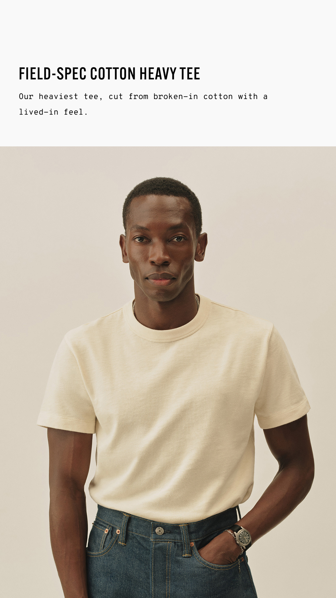 Buck Mason Facebook ad